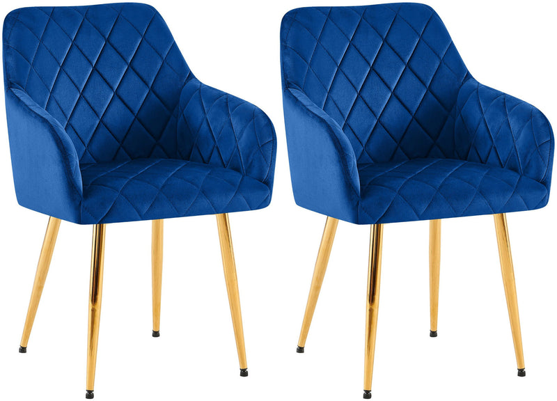 2er Set Esszimmerstühle Monett Samt