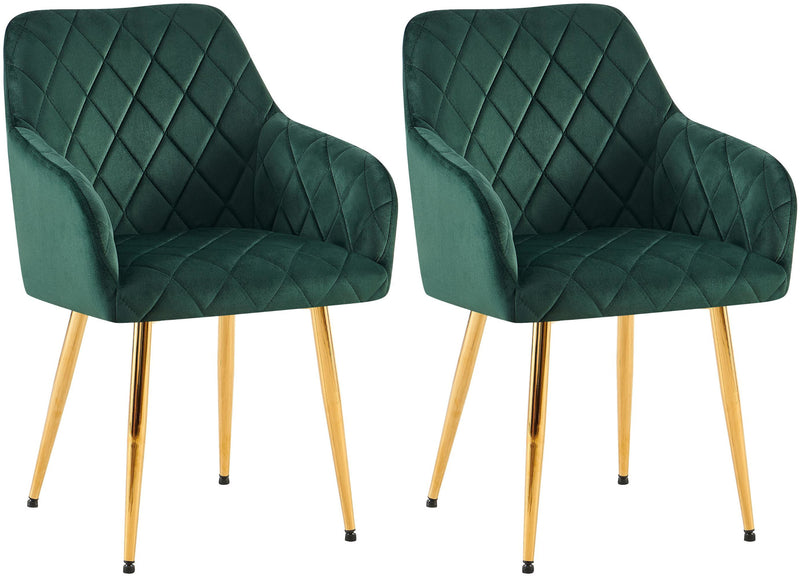 2er Set Esszimmerstühle Monett Samt