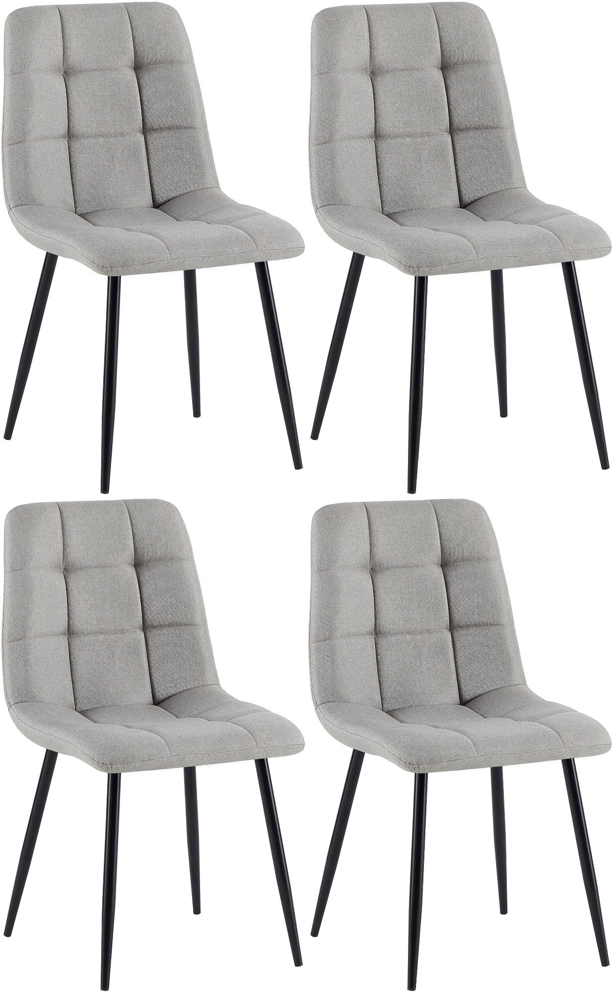 Set of 4 dining chairs Antibes fabric