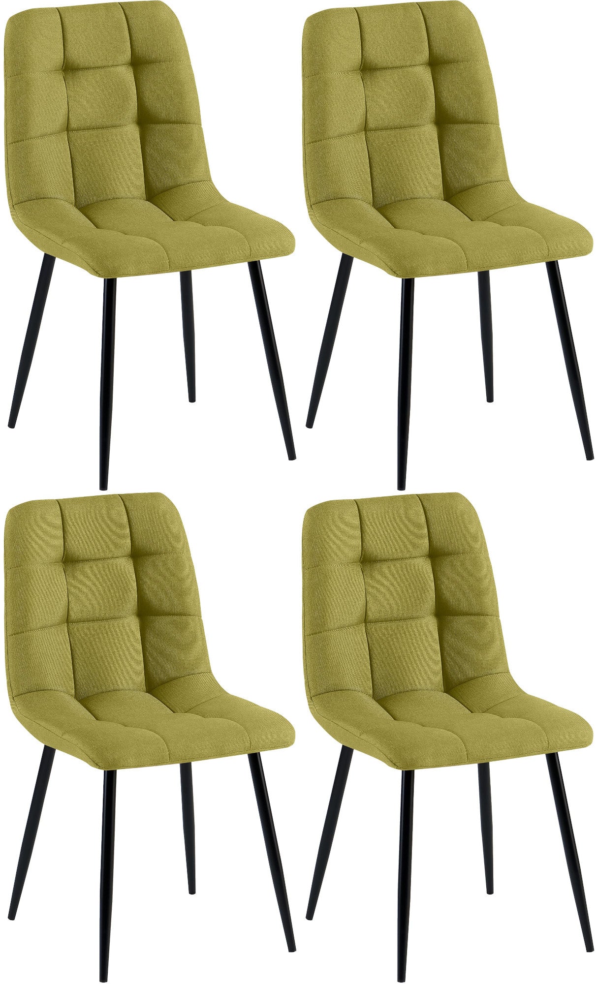 Set of 4 dining chairs Antibes fabric
