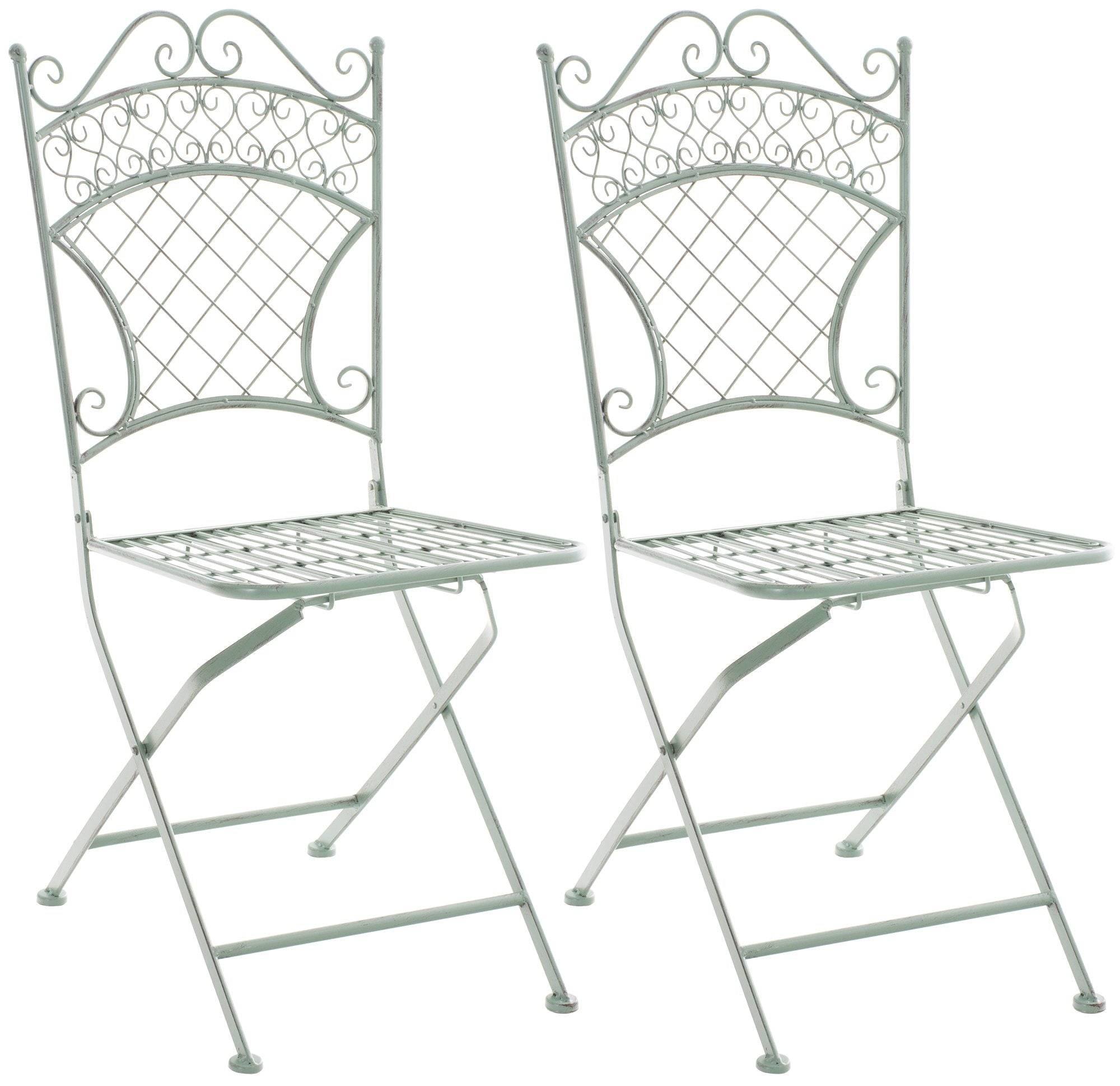 Set of 2 Adelar folding garden chairs