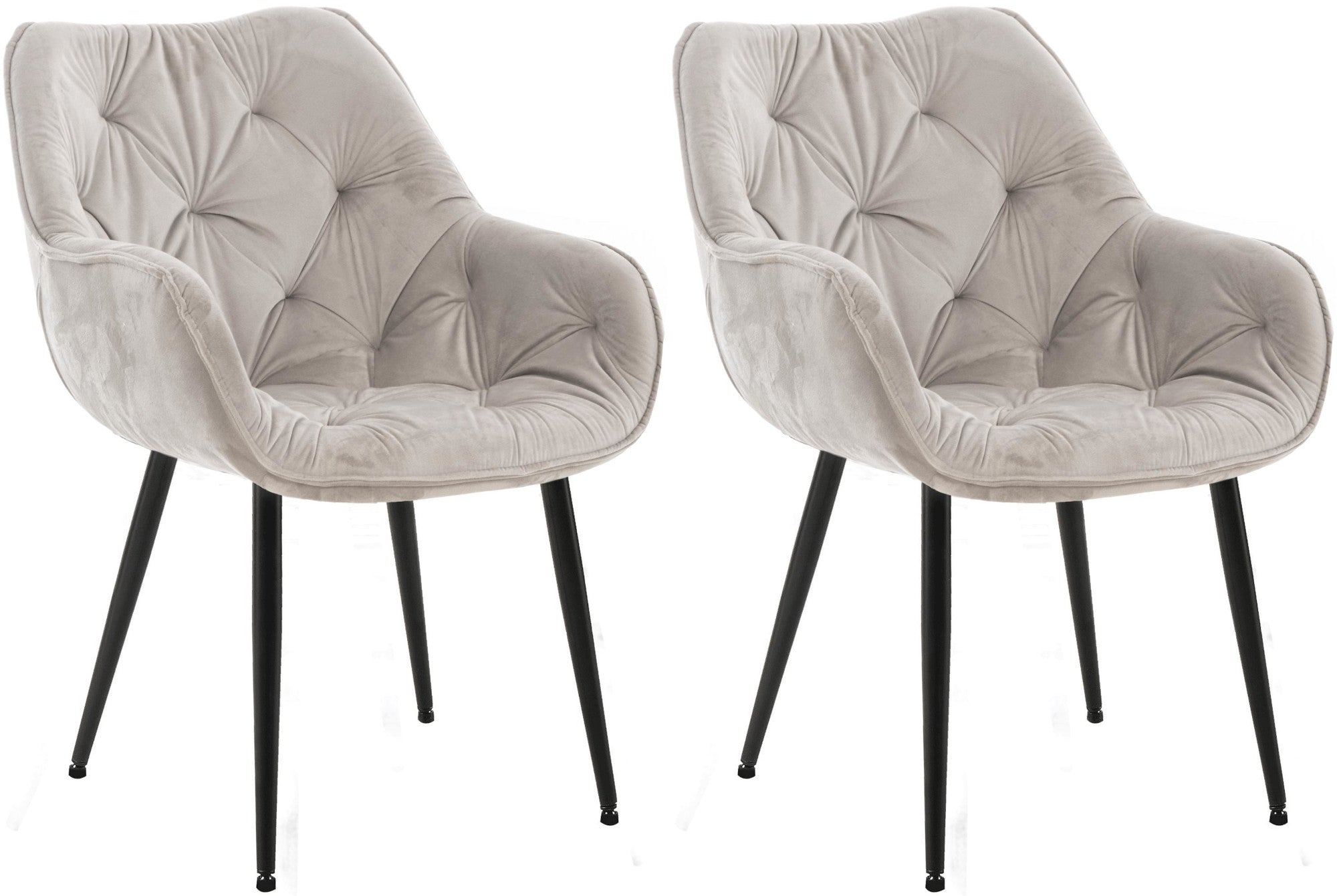 Set of 2 chairs Tanna velvet