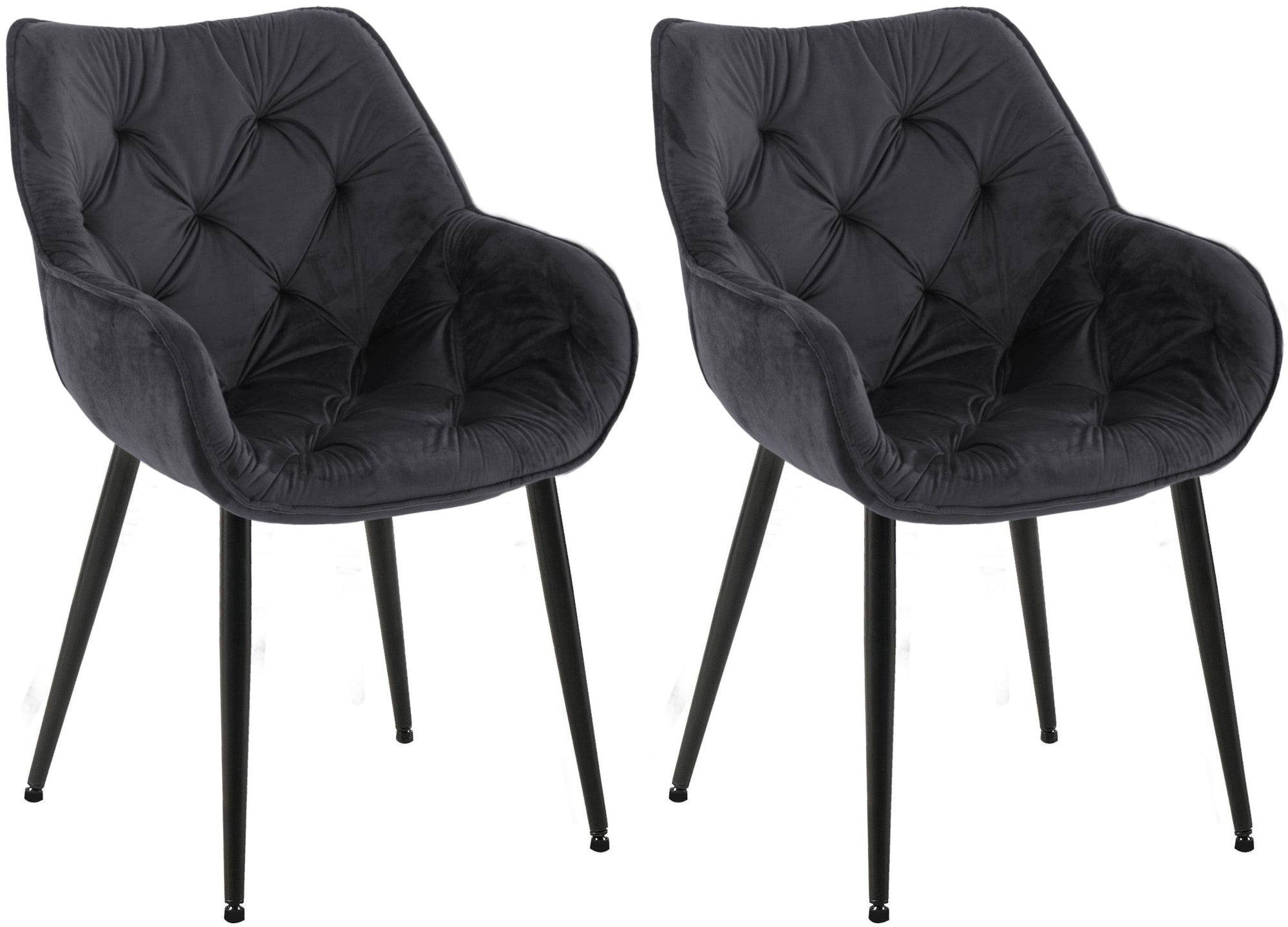 Set of 2 chairs Tanna velvet