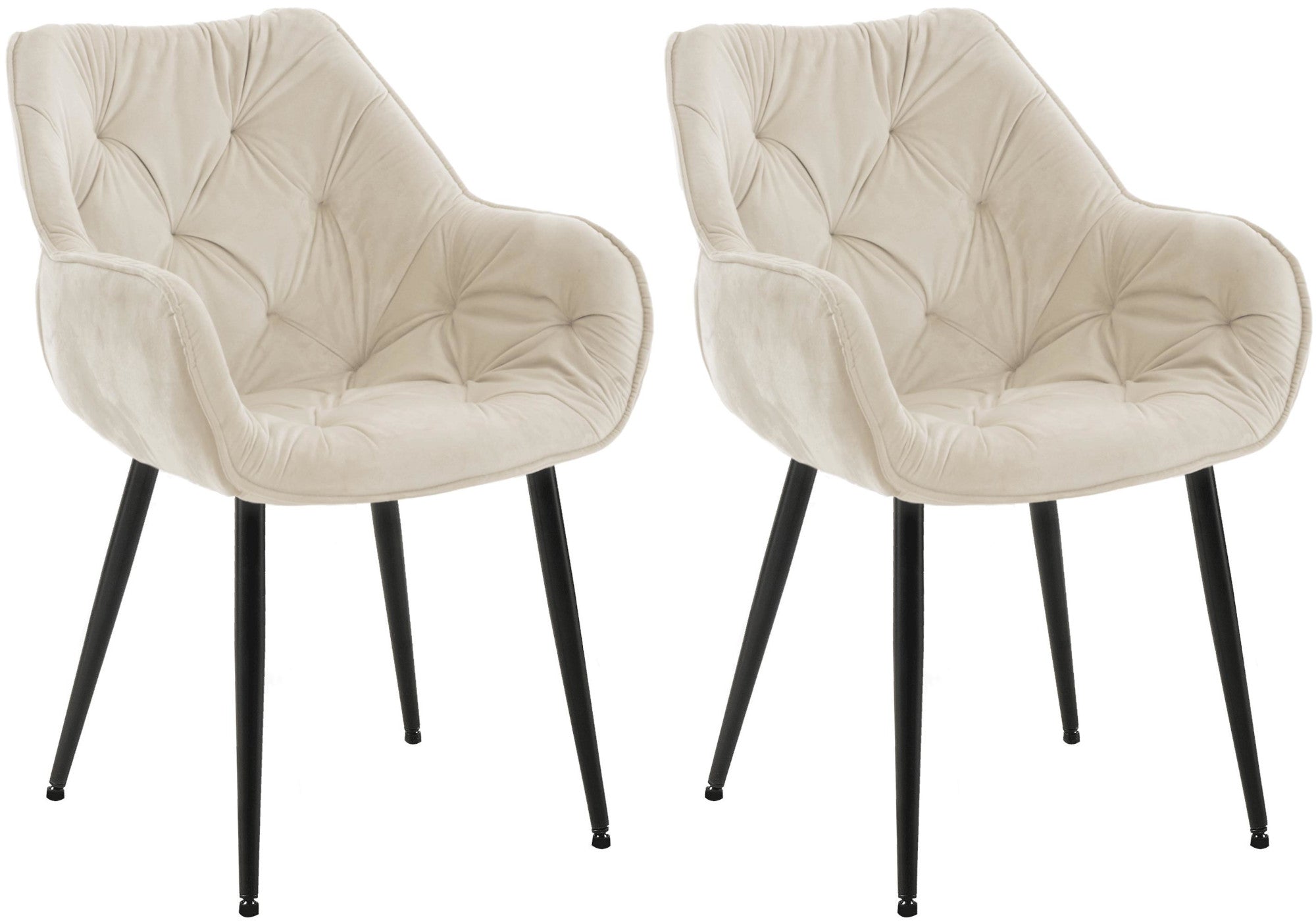 Set of 2 chairs Tanna velvet