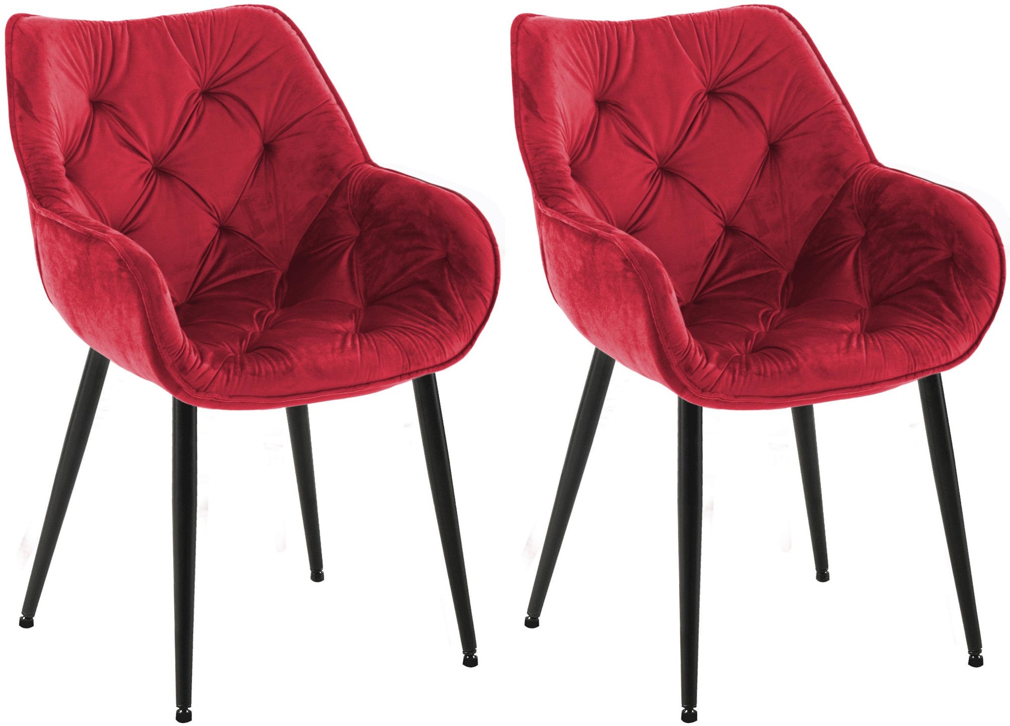 Set of 2 chairs Tanna velvet