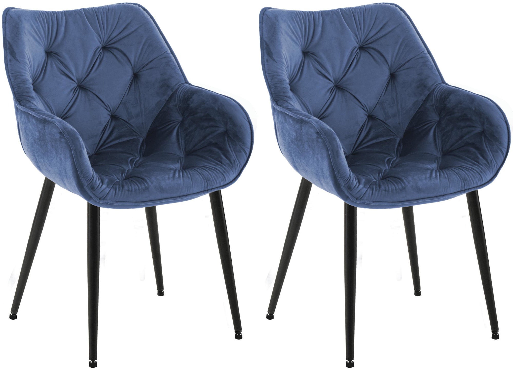 Set of 2 chairs Tanna velvet