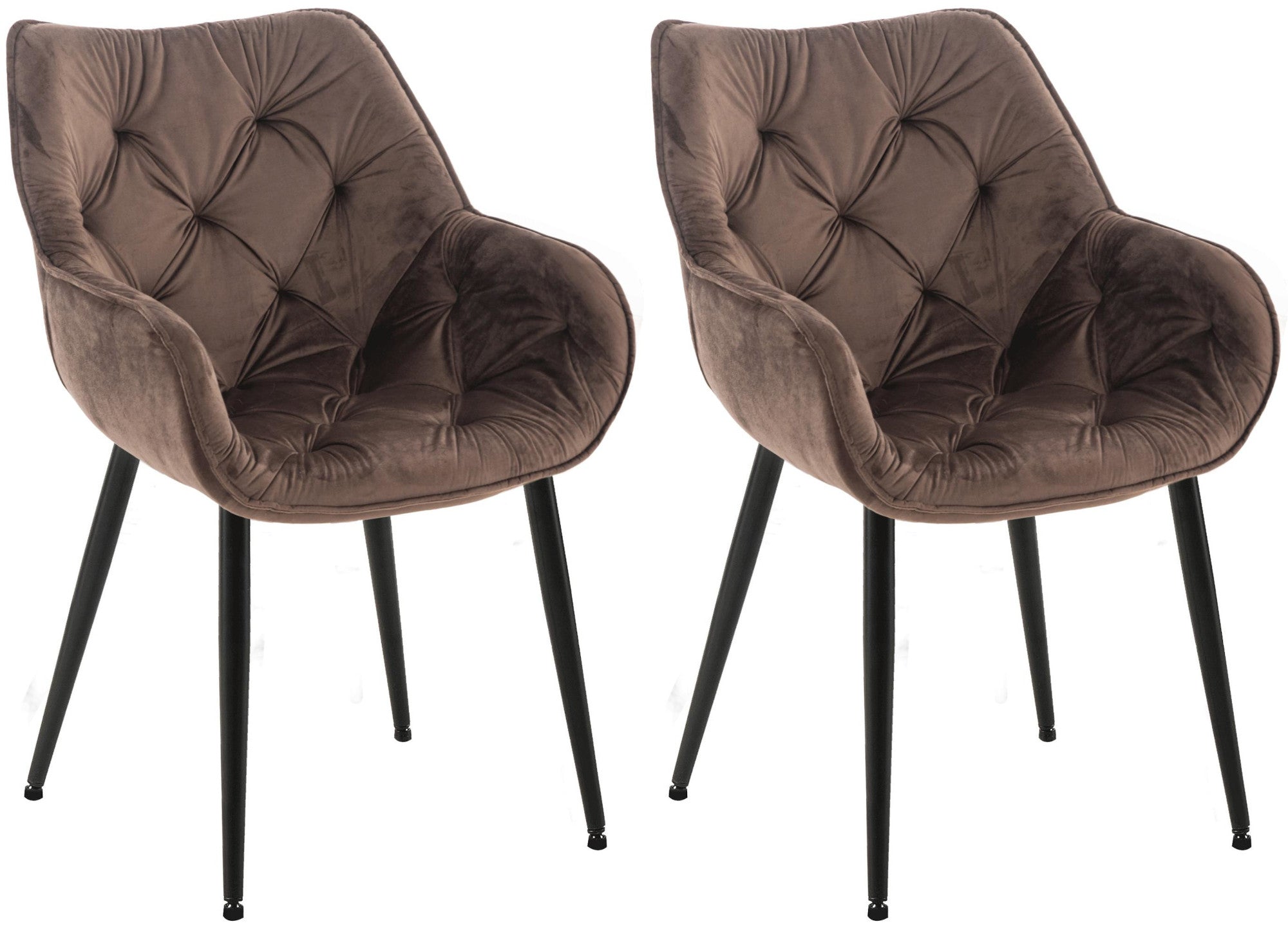 Set of 2 chairs Tanna velvet