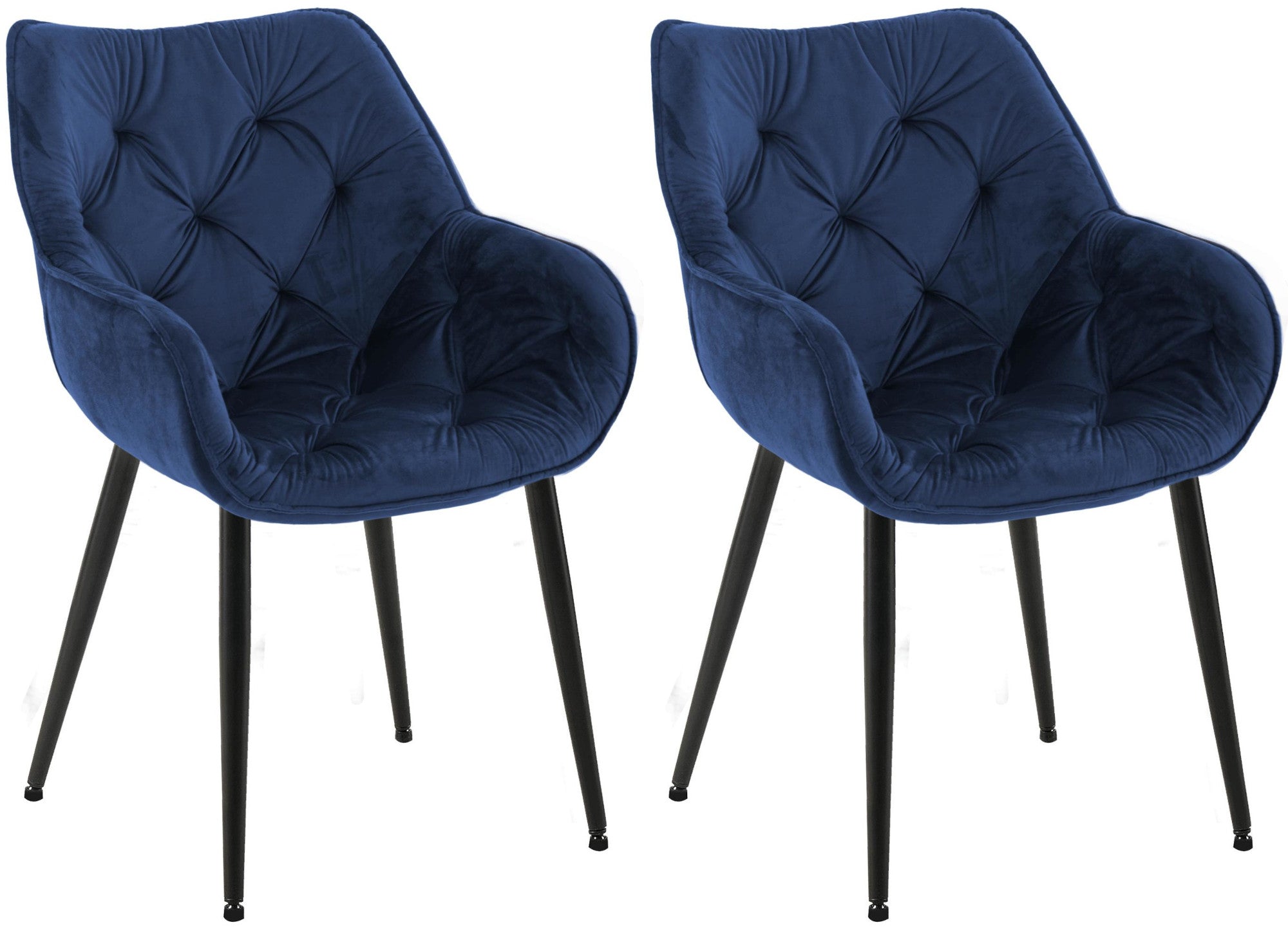 Set of 2 chairs Tanna velvet