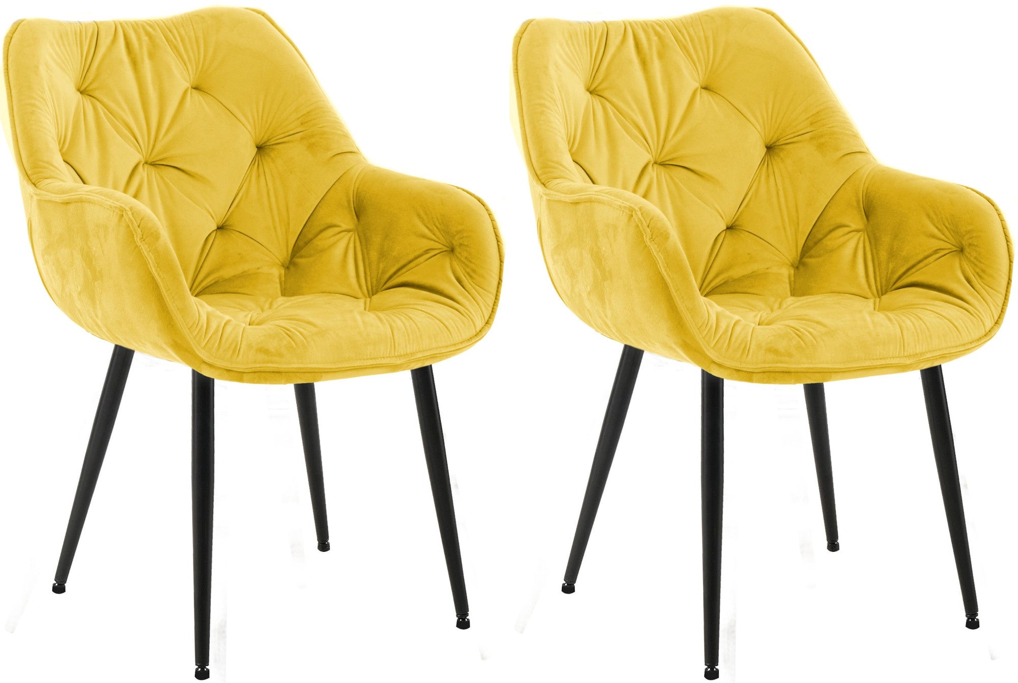 Set of 2 chairs Tanna velvet