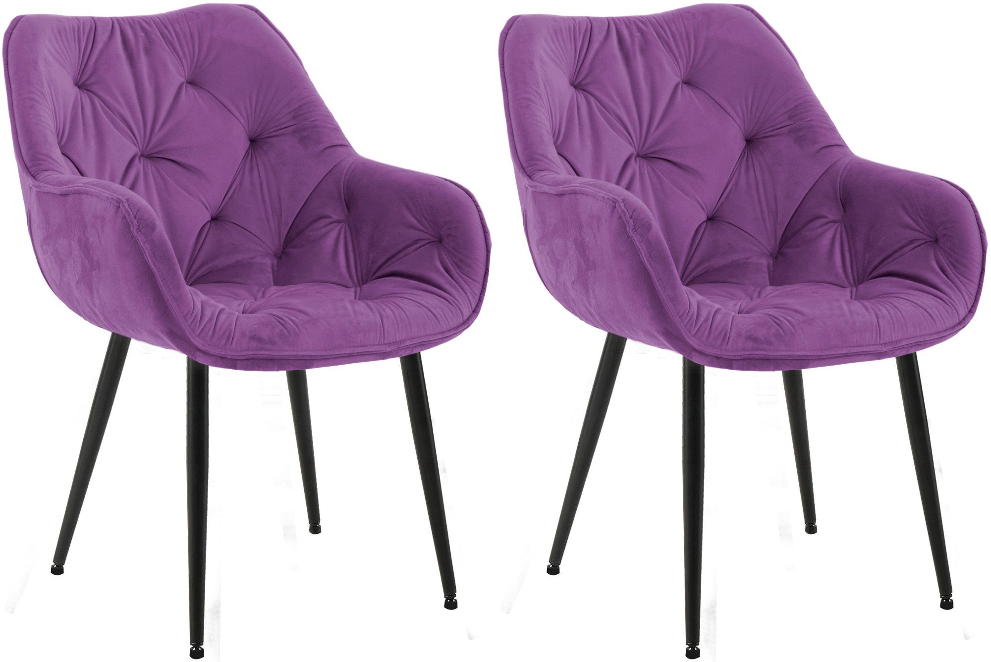 Set of 2 chairs Tanna velvet