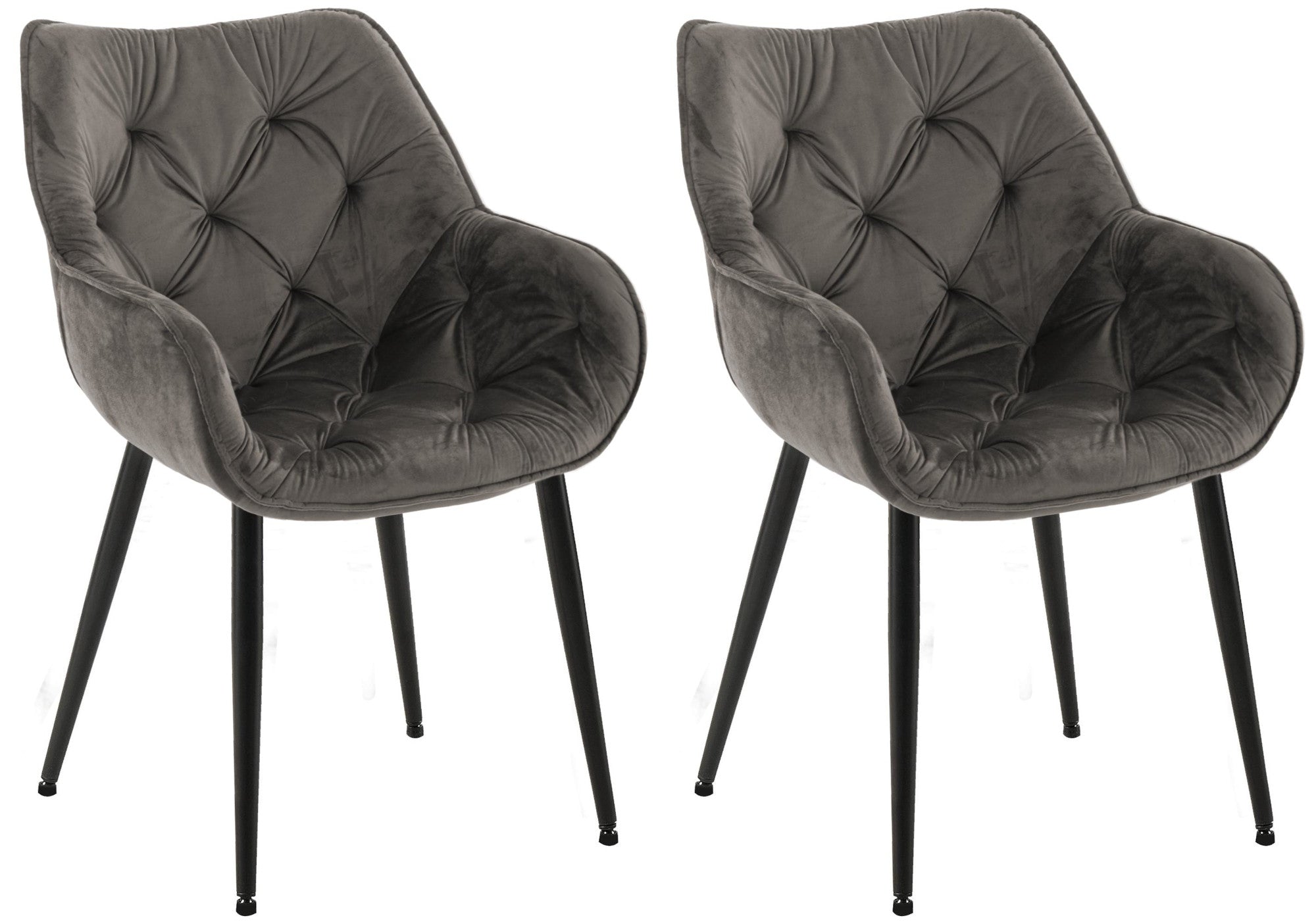 Set of 2 chairs Tanna velvet