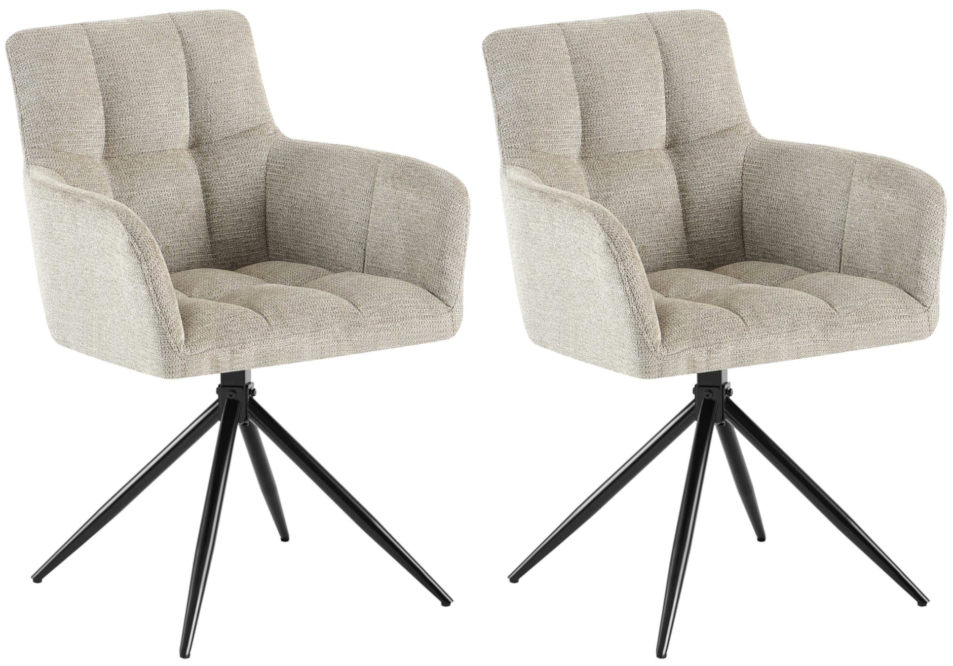 2er Set Esszimmerstuhl Jonah Stoff