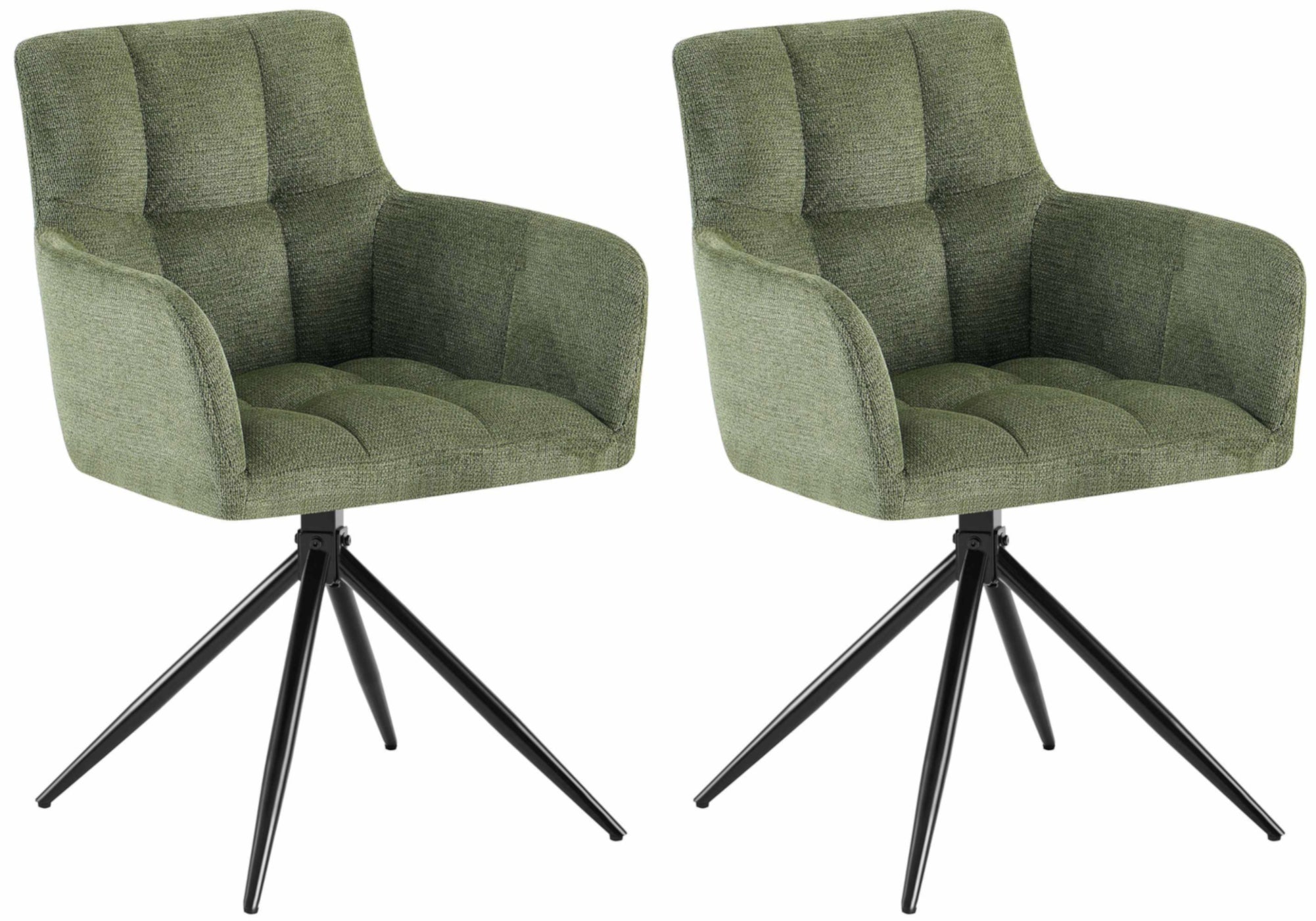 Set van 2 eetkamerstoelen Jonah stof