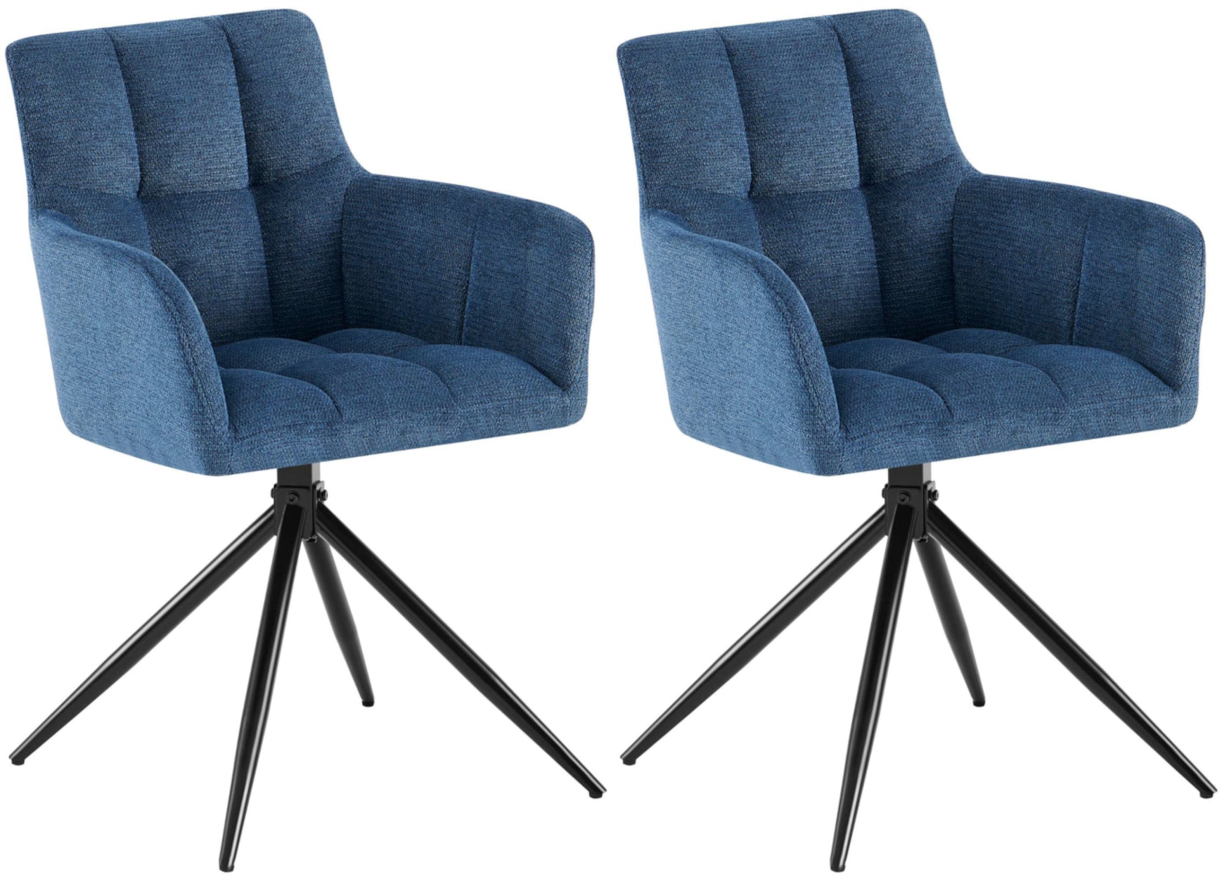 Set van 2 eetkamerstoelen Jonah stof