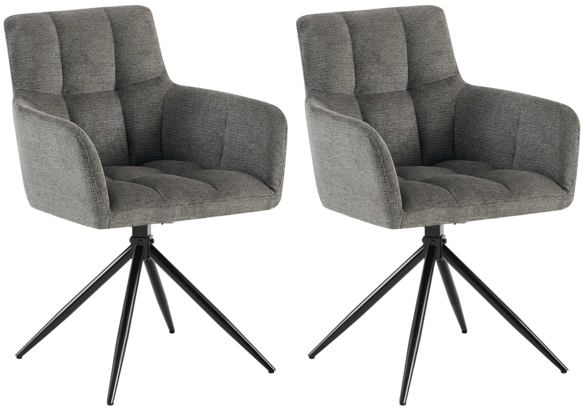 Set van 2 eetkamerstoelen Jonah stof