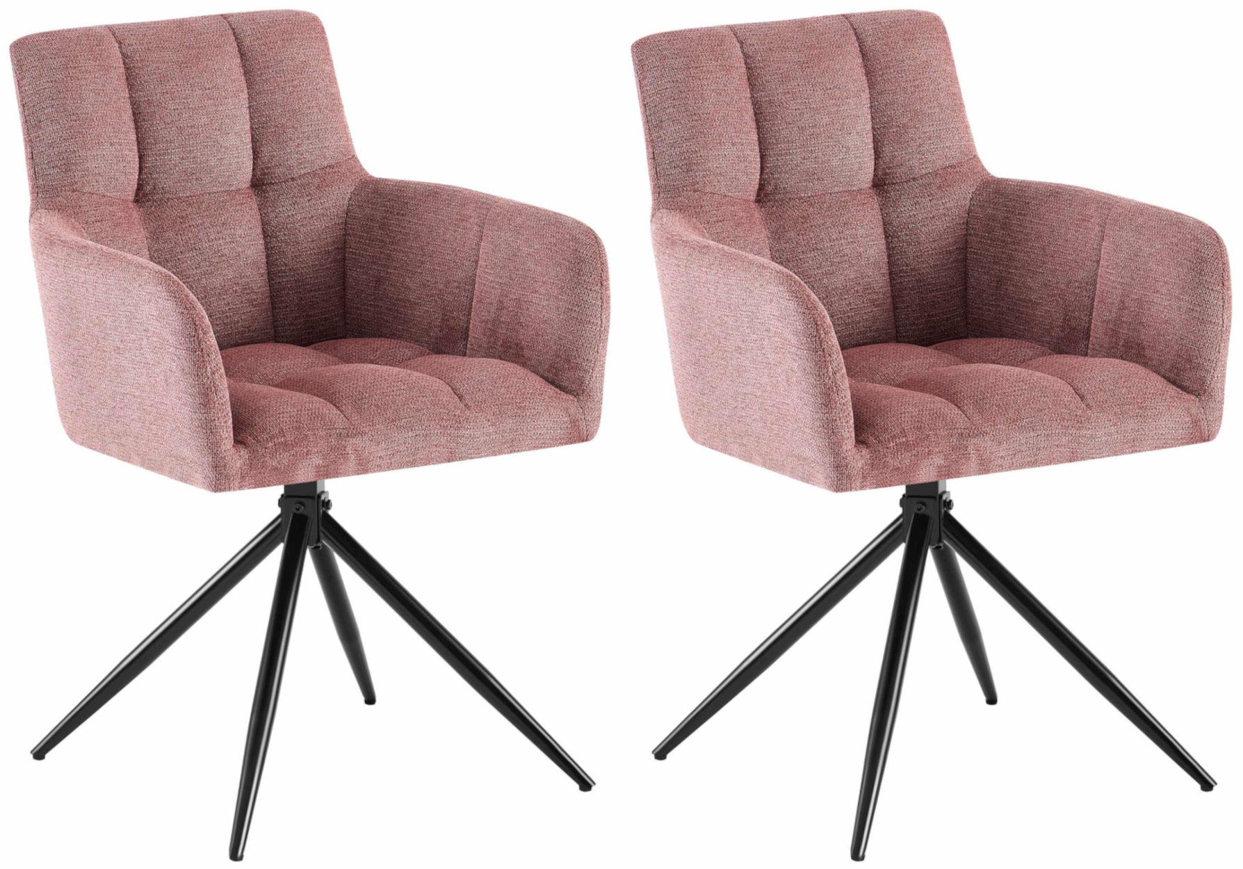 Set van 2 eetkamerstoelen Jonah stof