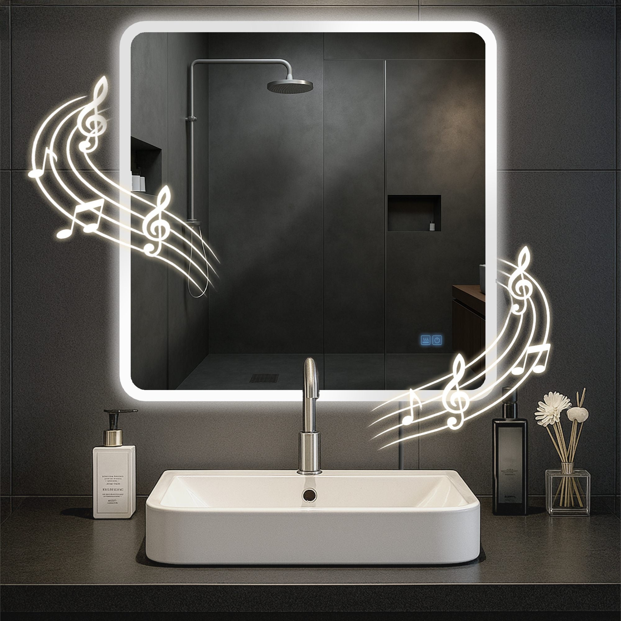 Jericho bathroom mirror with Bluetooth