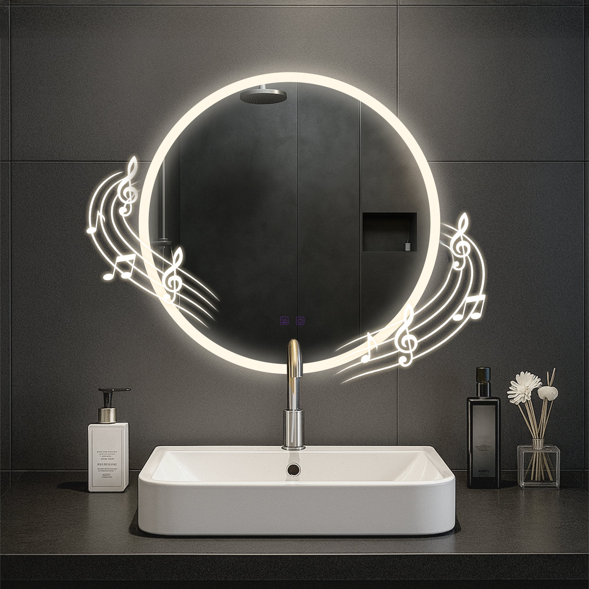 Badspiegel Laconia mit Bluetooth