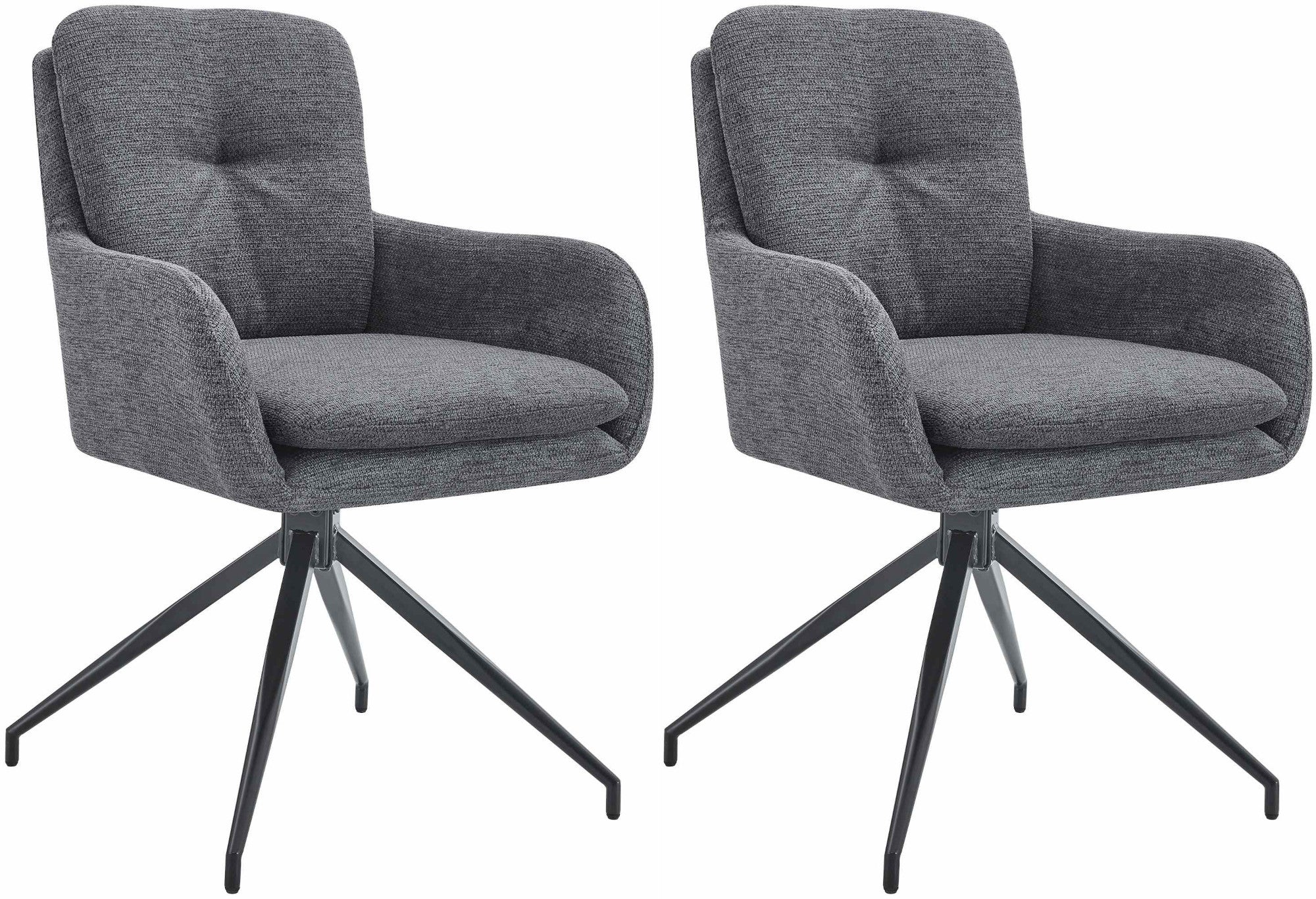 Set of 2 dining chairs, Pickett fabric