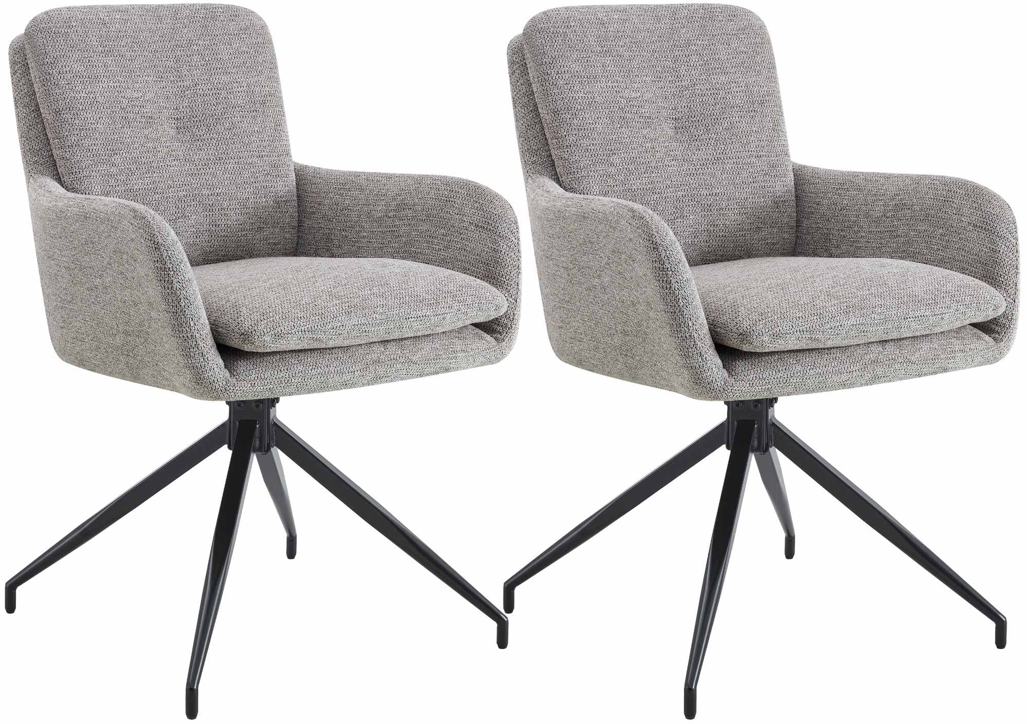 Set of 2 dining chairs, Pickett fabric