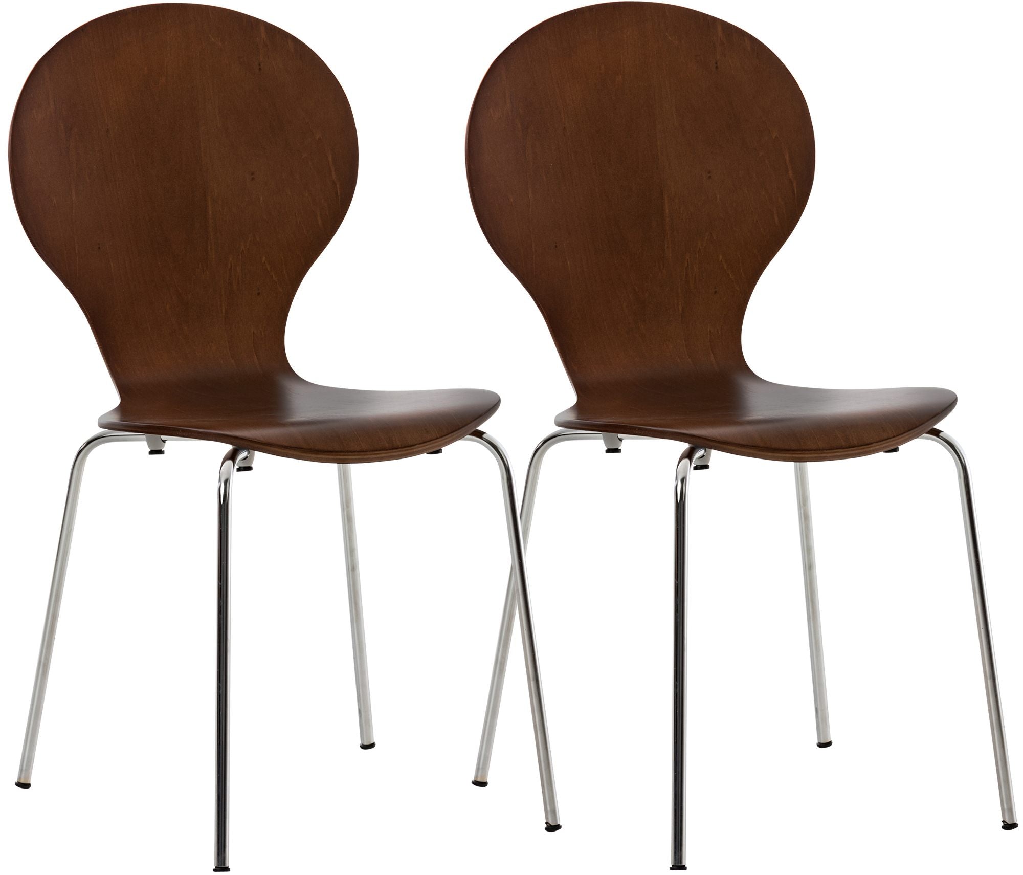 2x DIEGO ergonomic stacking chairs