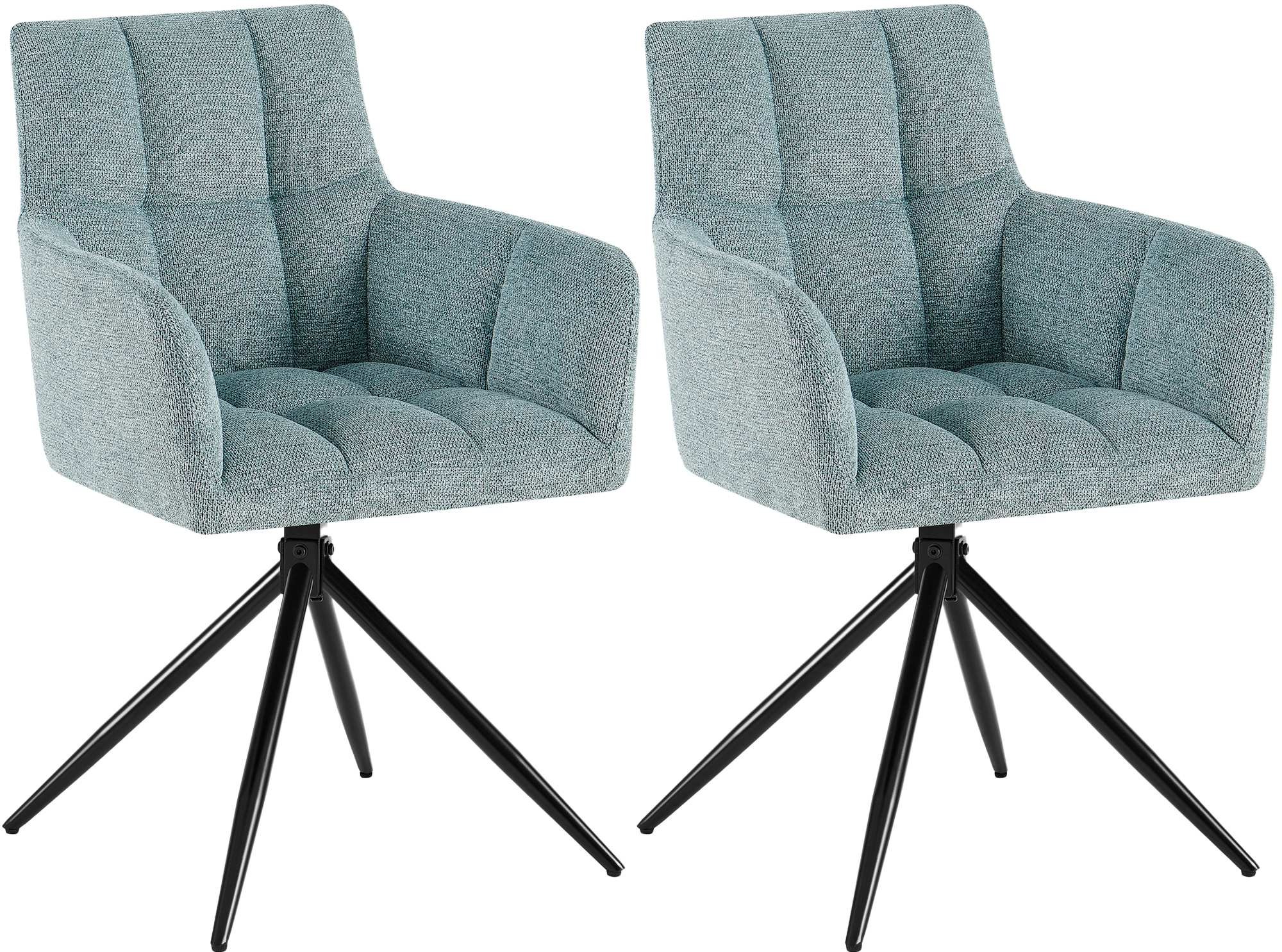 Set van 2 eetkamerstoelen Jonah stof