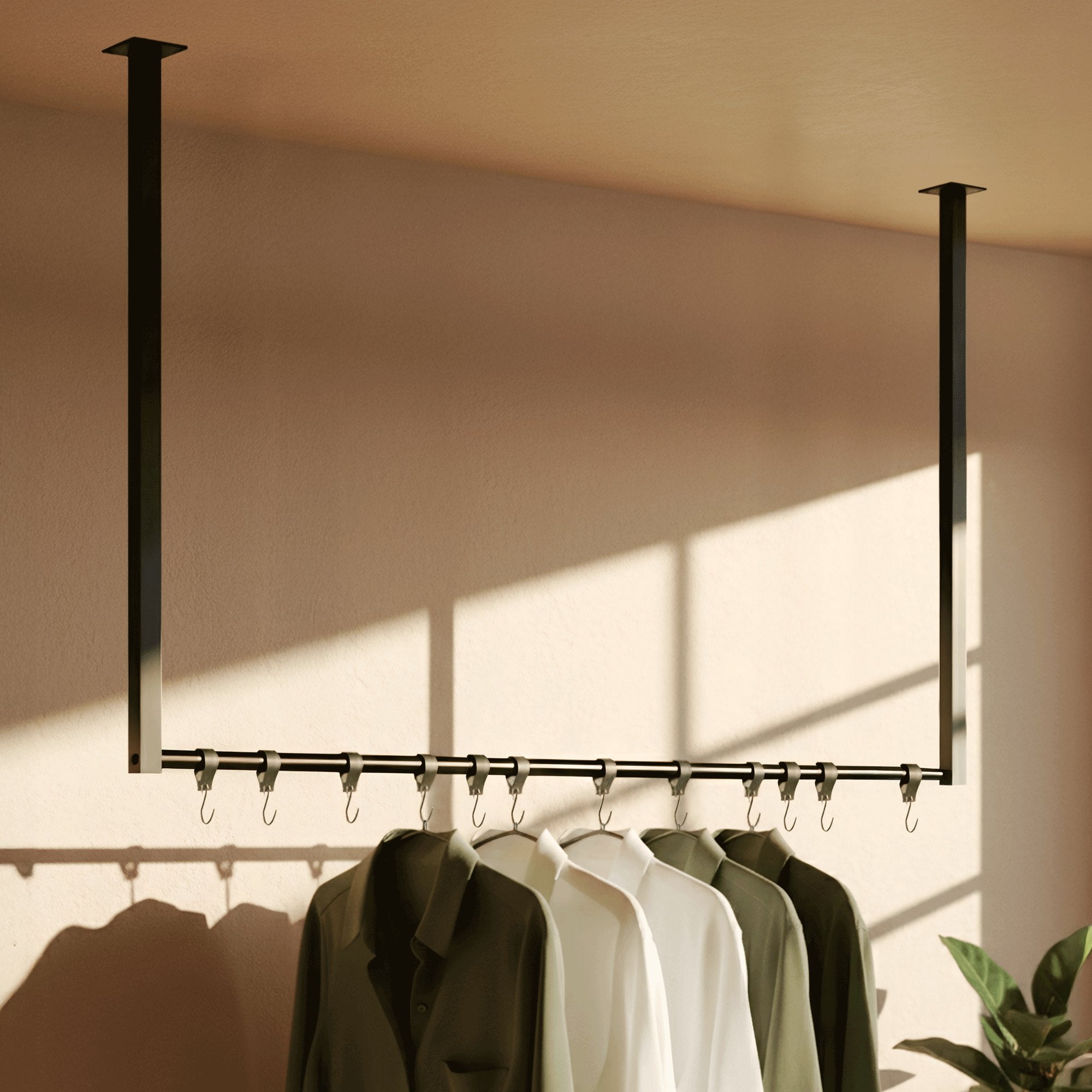 Kleiderstange Fenton mit 12 Kleiderhaken