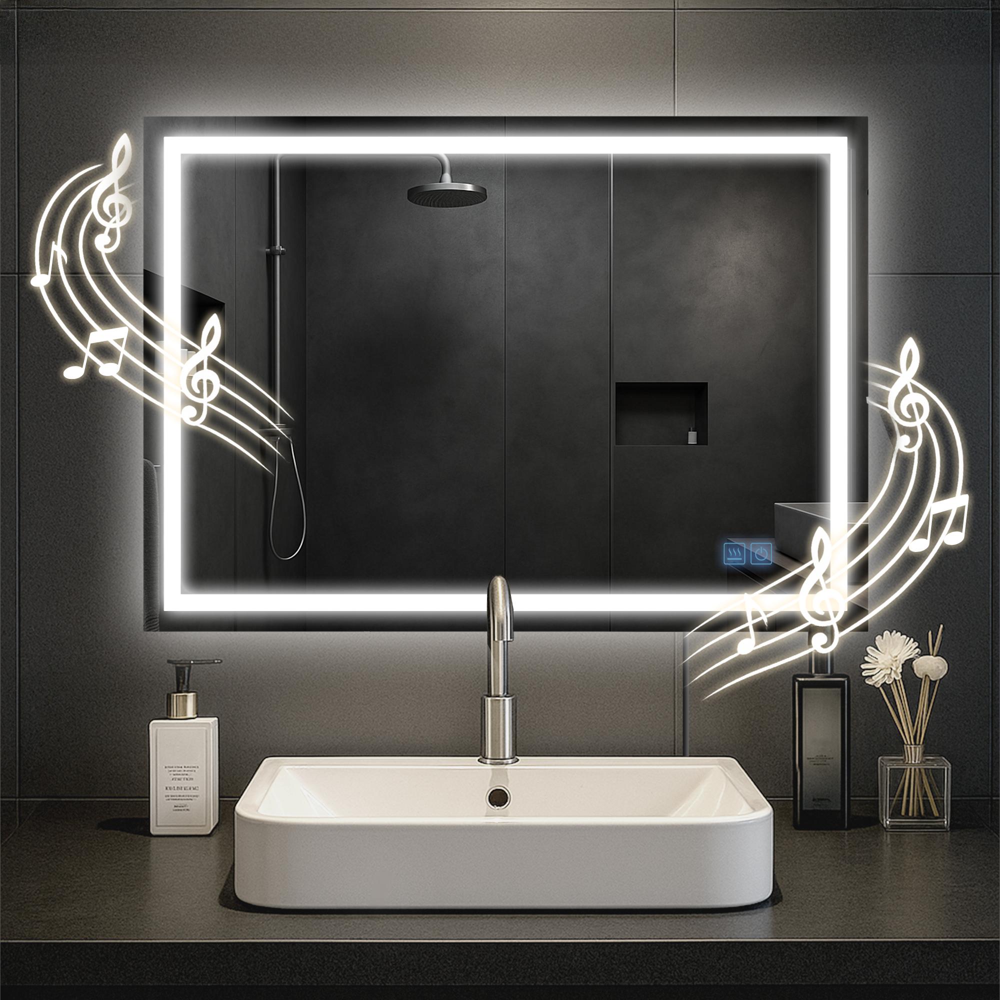 Jaffrey bathroom mirror with Bluetooth