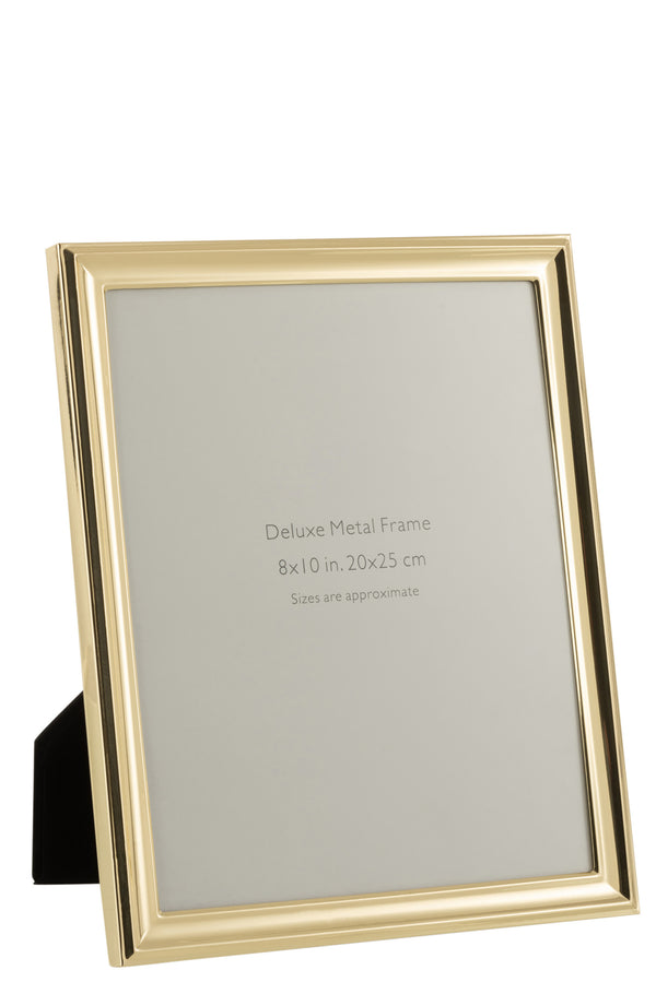 4er Set Klassischer Bilderrahmen 20x25 - Elegantes Metall in strahlendem Gold