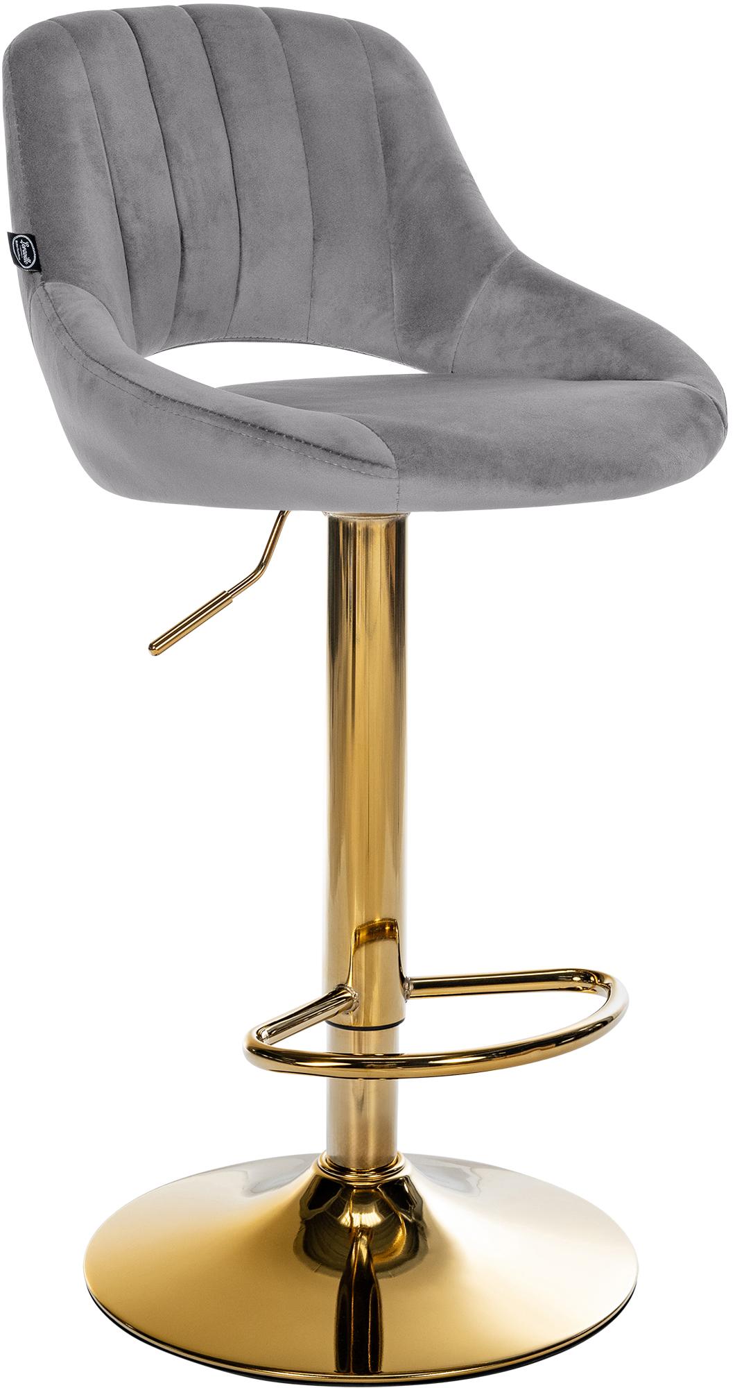 Bar stool Milet velvet