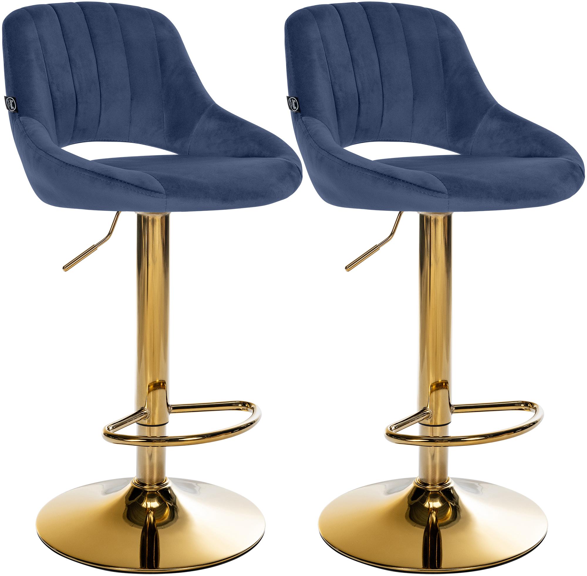 2er Set Barhocker Milet Samt