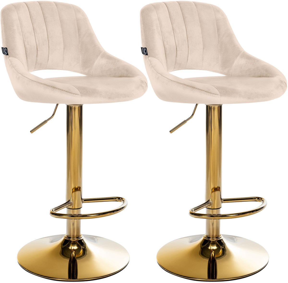 2er Set Barhocker Milet Samt