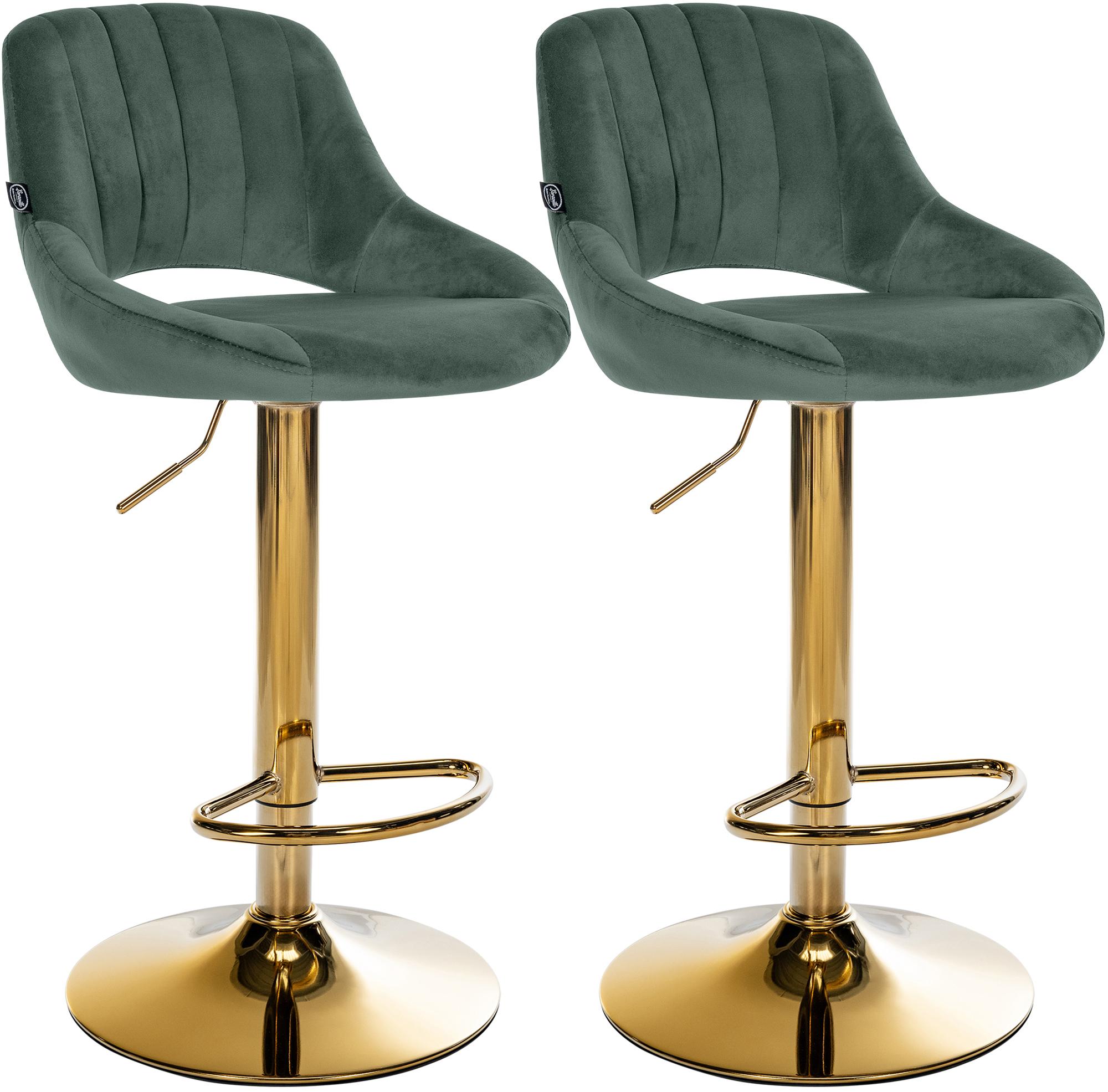 2er Set Barhocker Milet Samt