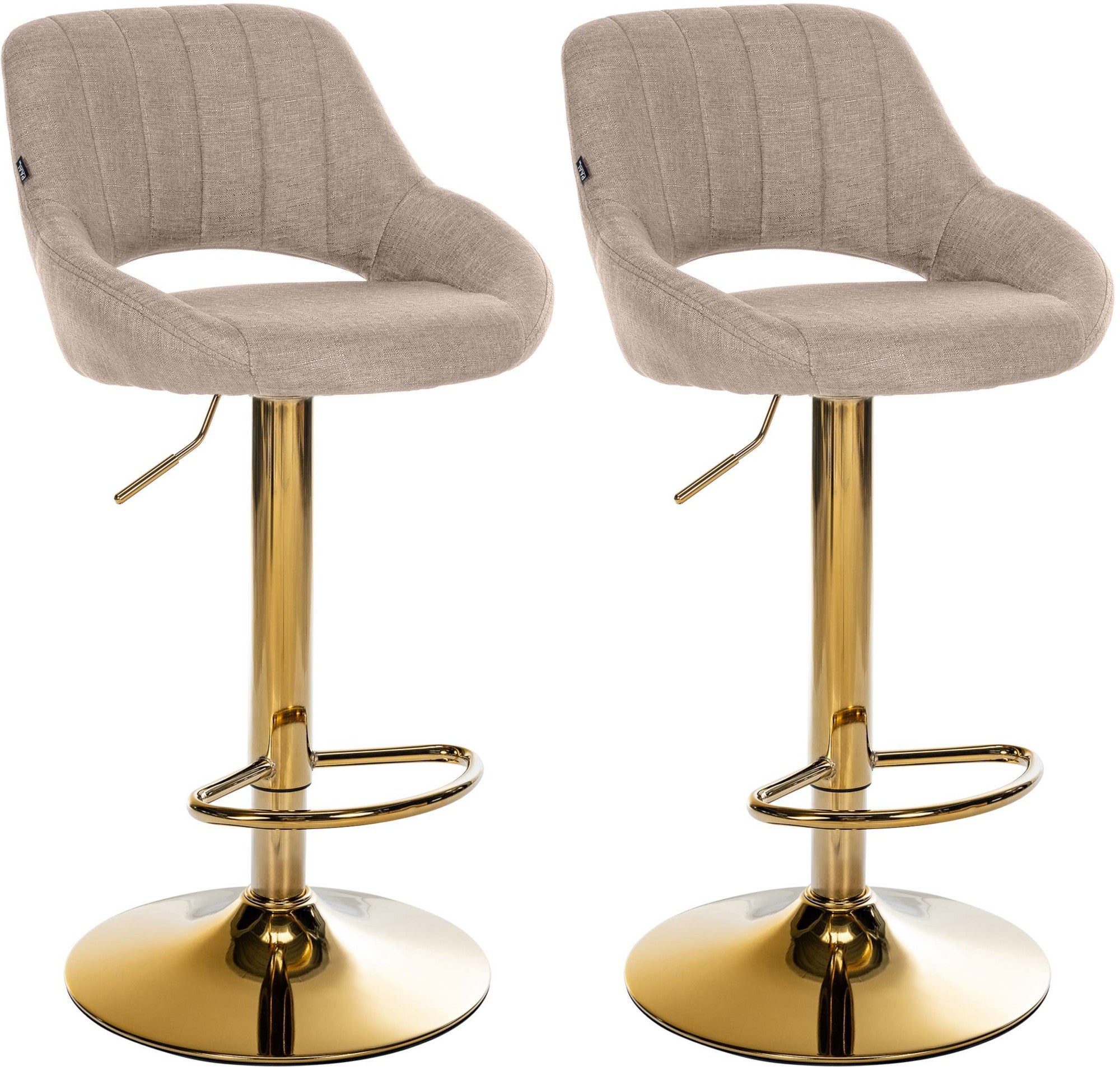 2er Set Barhocker Milet Stoff
