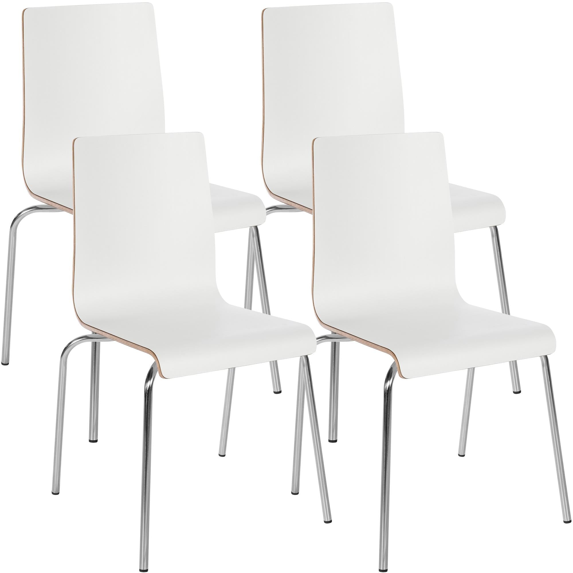 Set of 4 Stackable Chairs Gahanna