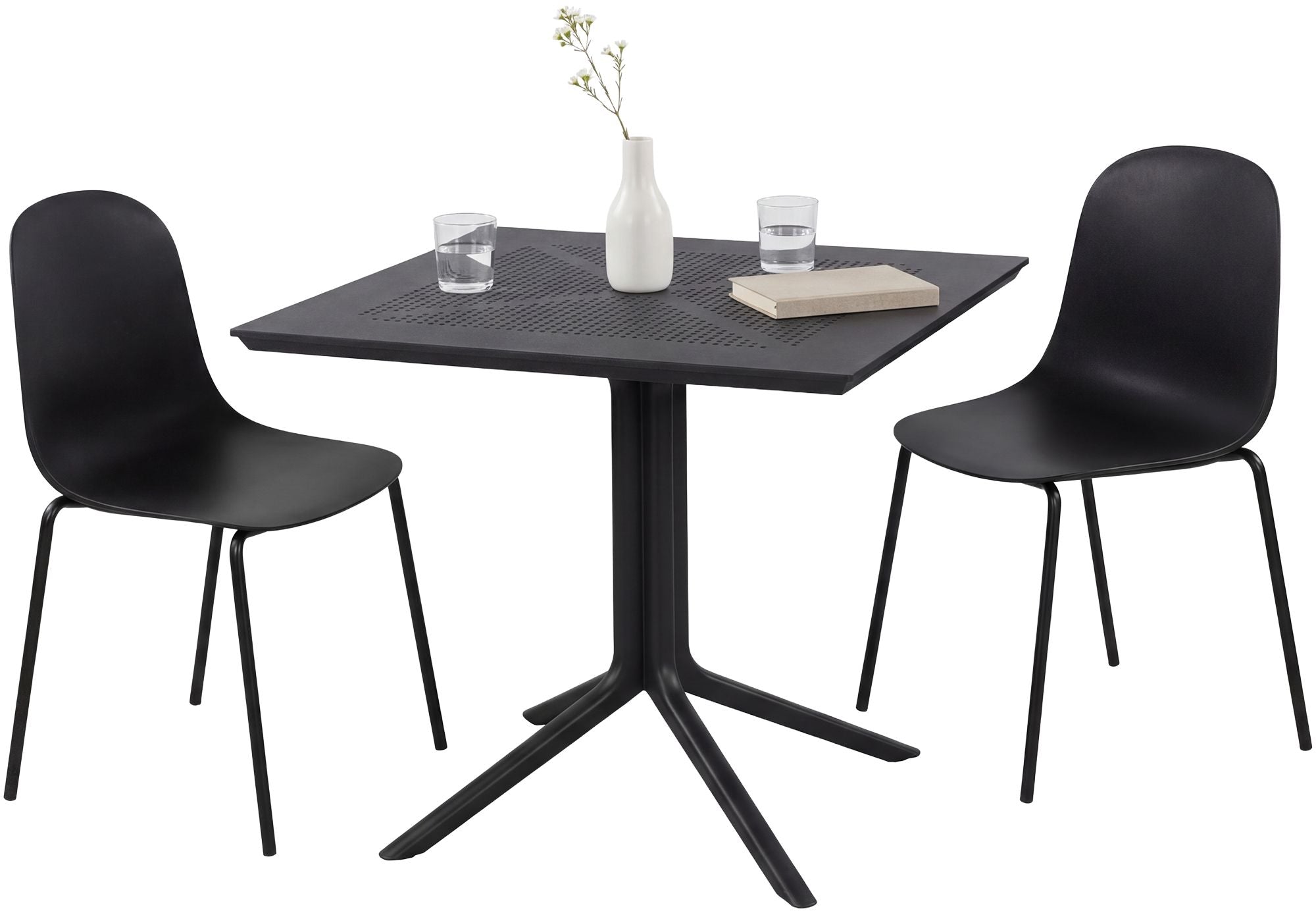 Gartenmöbel-Set Zeron mit 2 Stühlen
