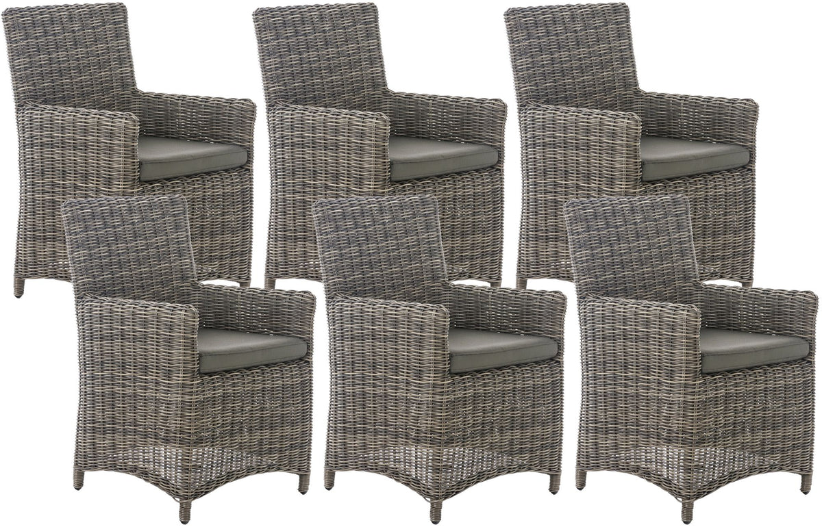 Set of 6 Garden Chairs Fontana 5mm