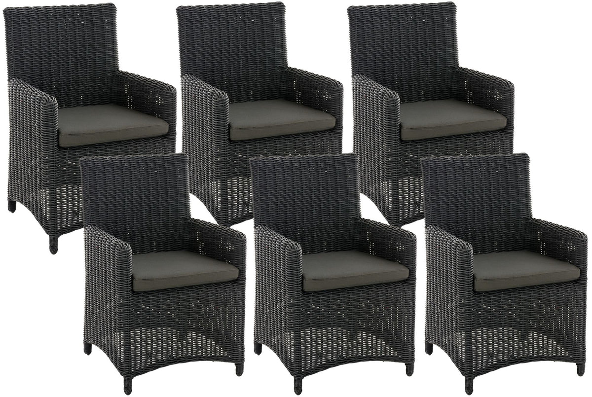 Set of 6 Garden Chairs Fontana 5mm