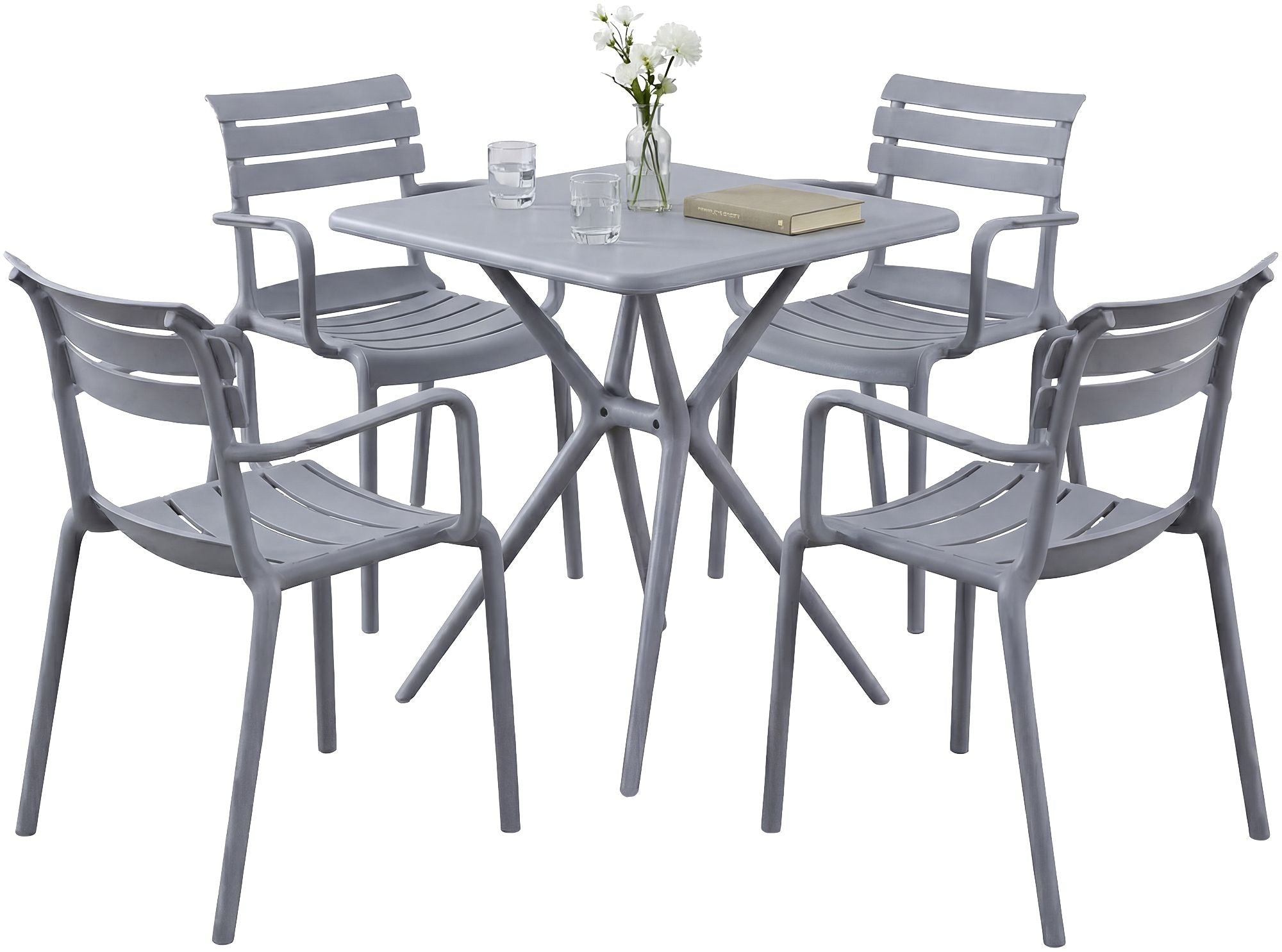 Gartenmöbel-Set Avena mit 4 Stühlen