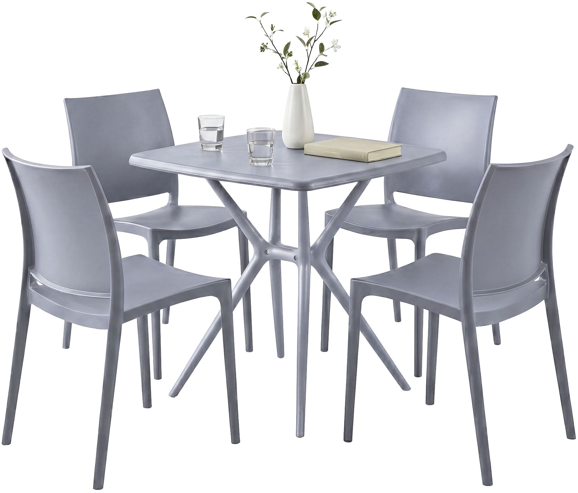 Gartenmöbel-Set Amino mit 4 Stühlen
