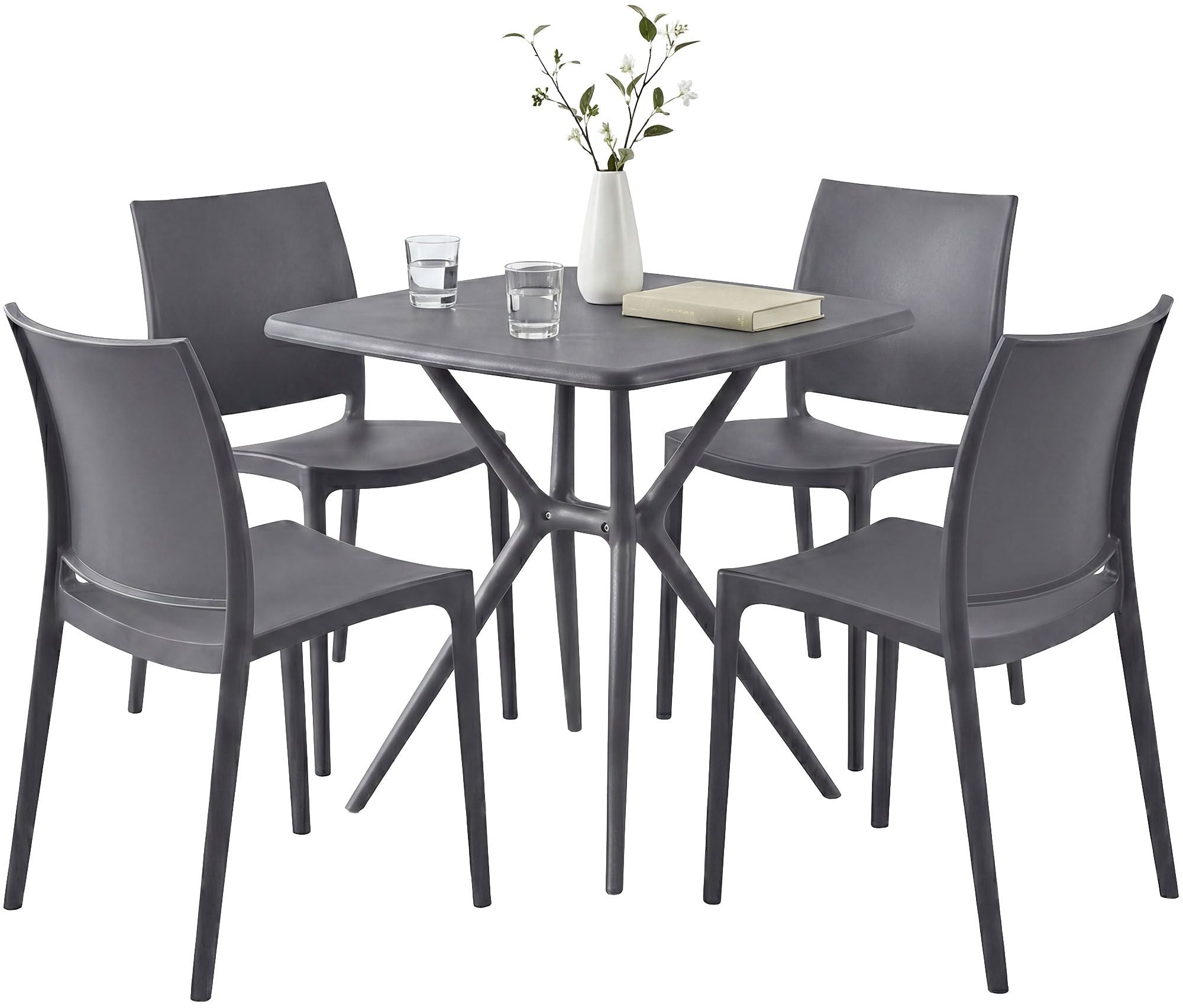 Gartenmöbel-Set Amino mit 4 Stühlen