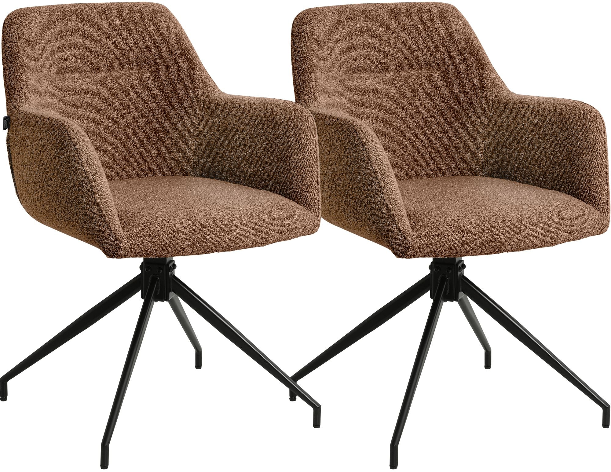 2er Set Esszimmerstühle Merlinda Teddystoff