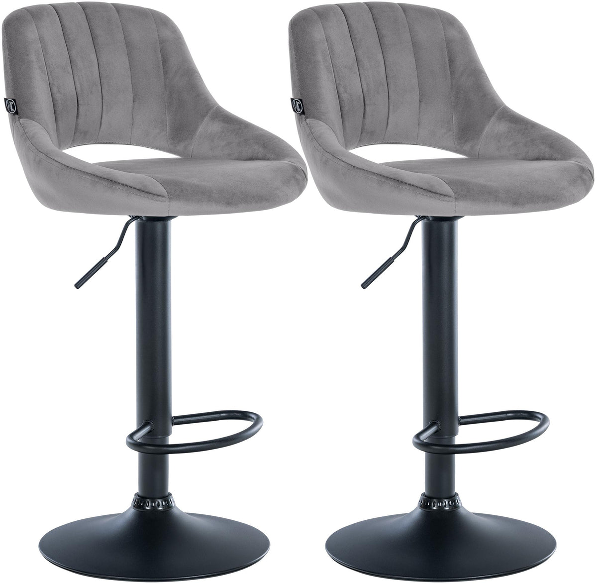 2er Set Barhocker Milet Samt