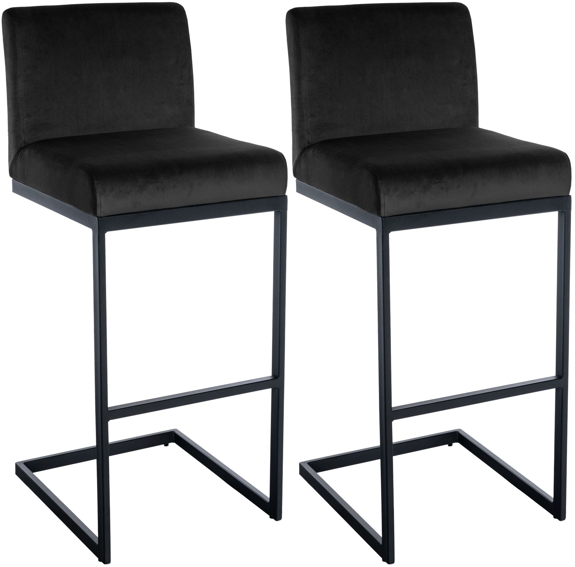 2er Set Barhocker Hopewell Samt