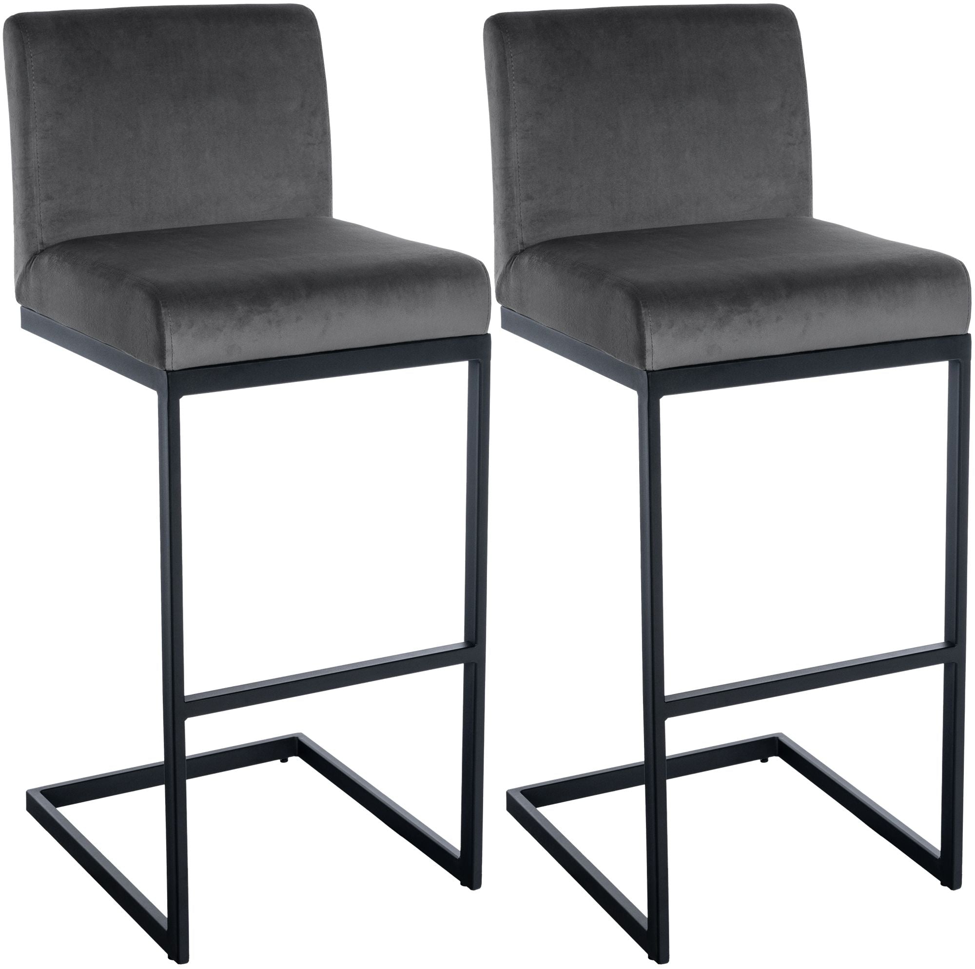 2er Set Barhocker Hopewell Samt