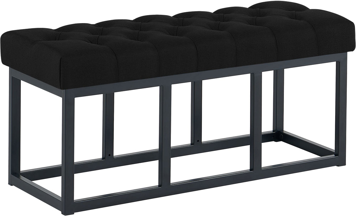 Sitzbank Amun Stoff mit schwarzem Gestell