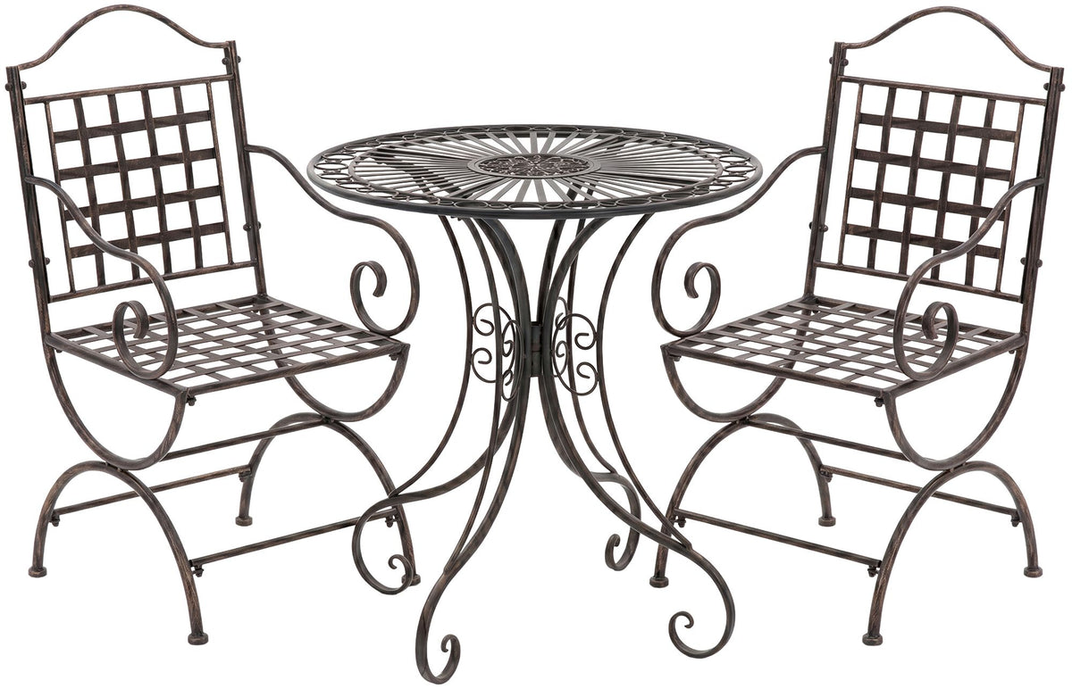 Gartenmöbel-Set Viro mit 2 Stühlen