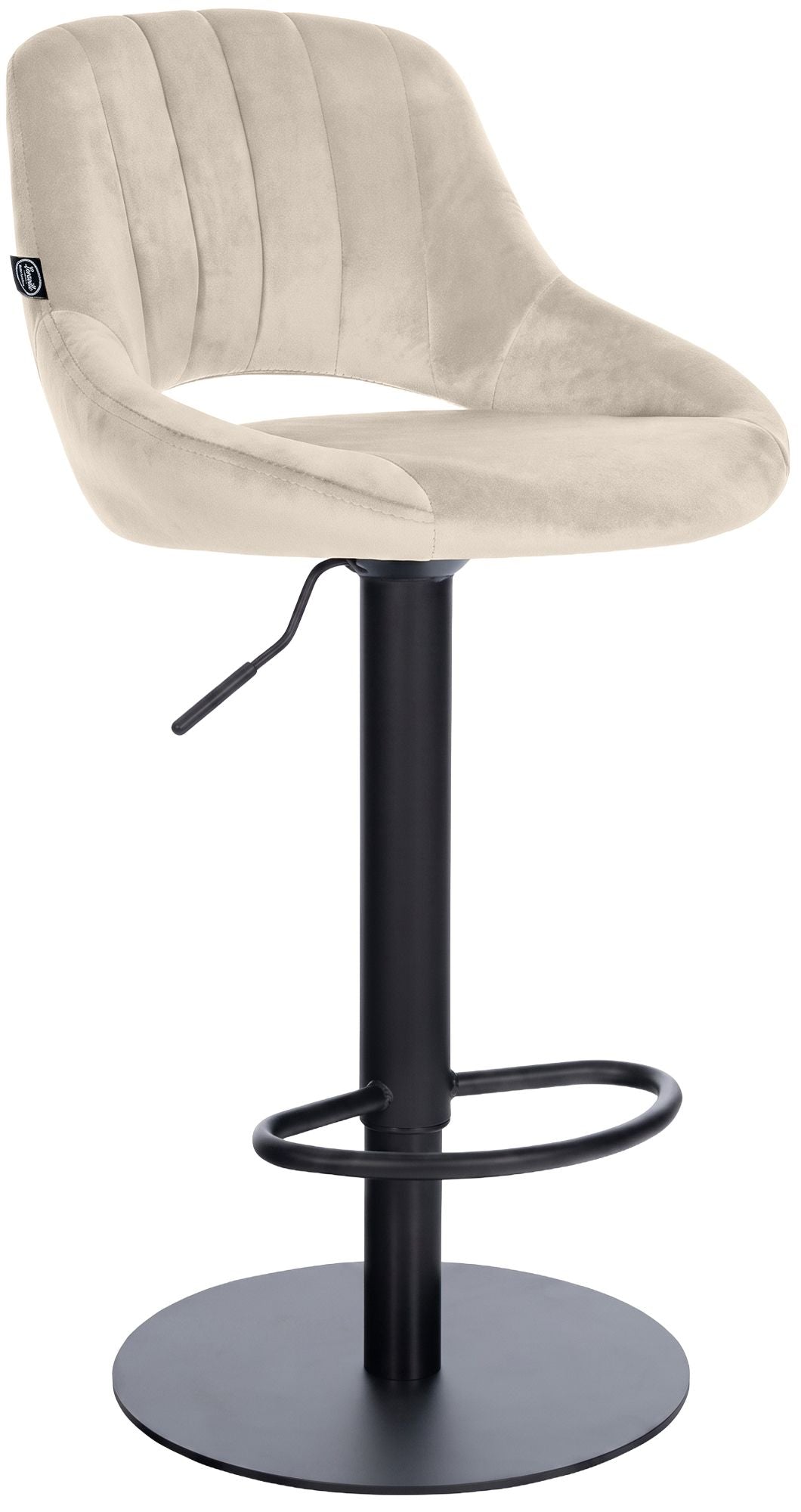 Barhocker Milet mit stabilem Gestell Schwarz