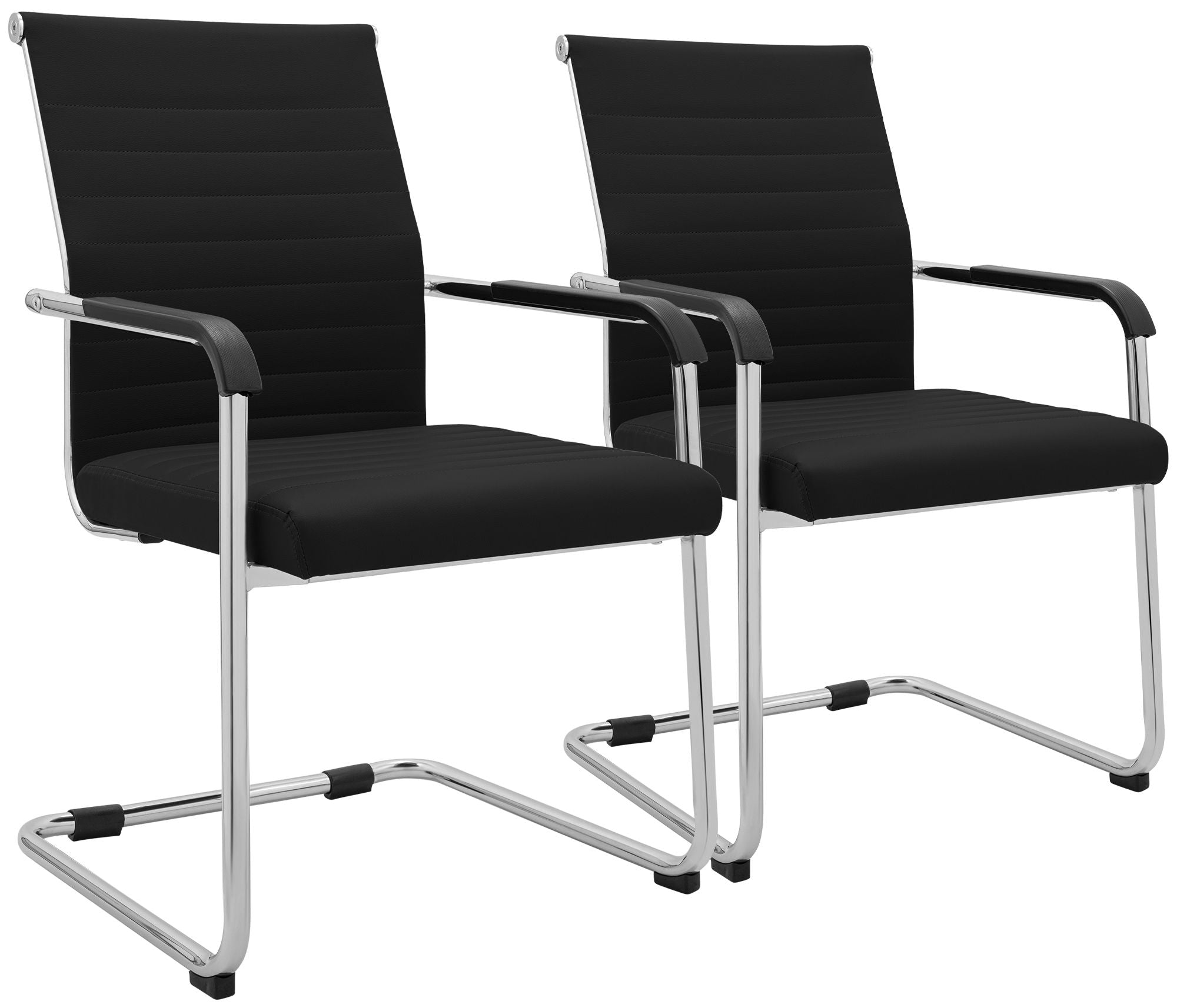 2er Set Freischwinger Hakon Lederoptik