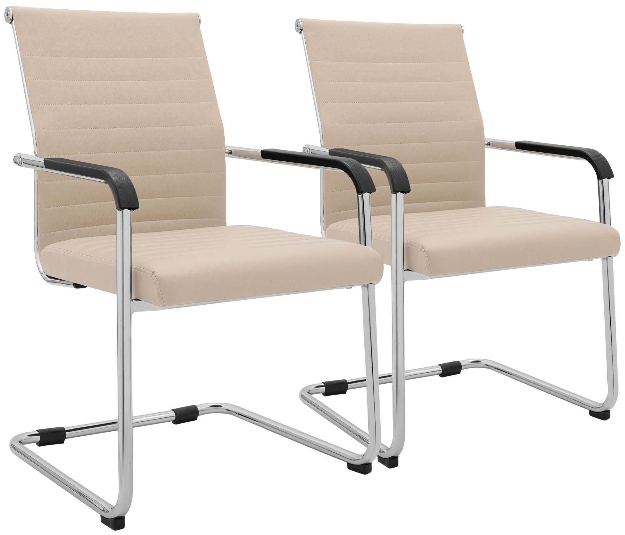 2er Set Freischwinger Hakon Lederoptik